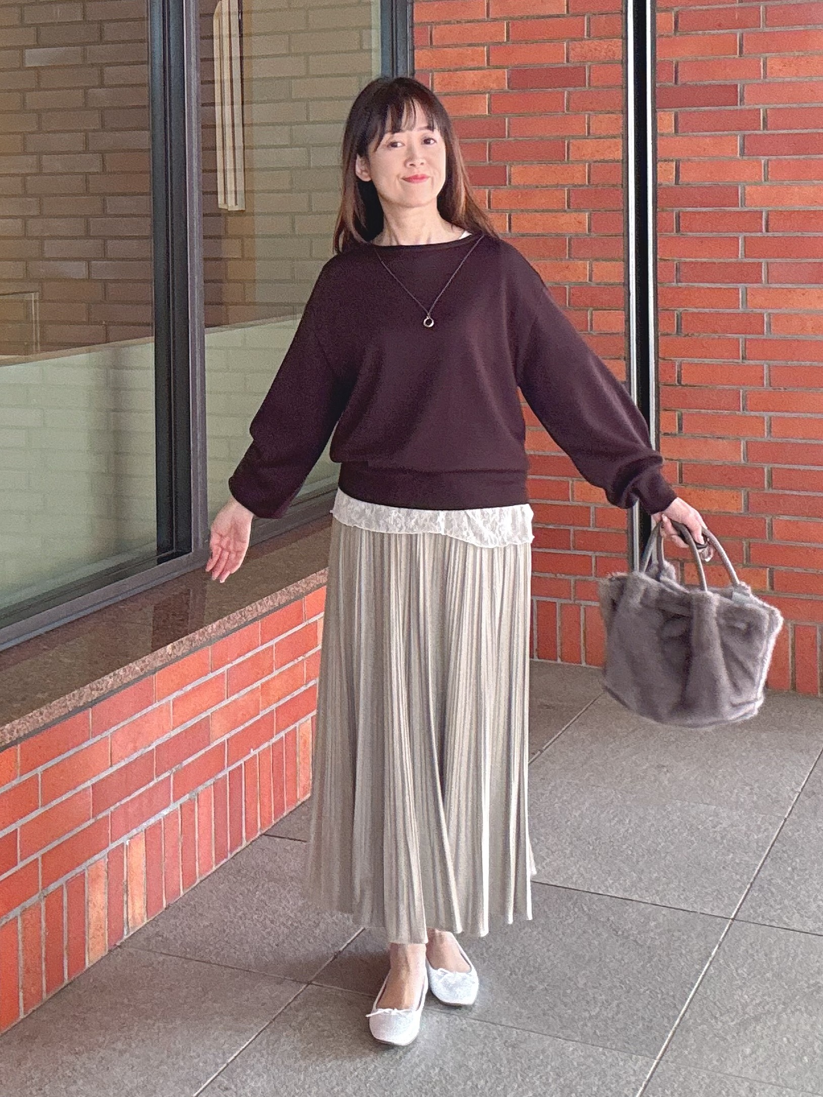 makiさんの「UNTITLED｜【軽アウター/ウール100】ウールショートコート」を使ったコーディネート