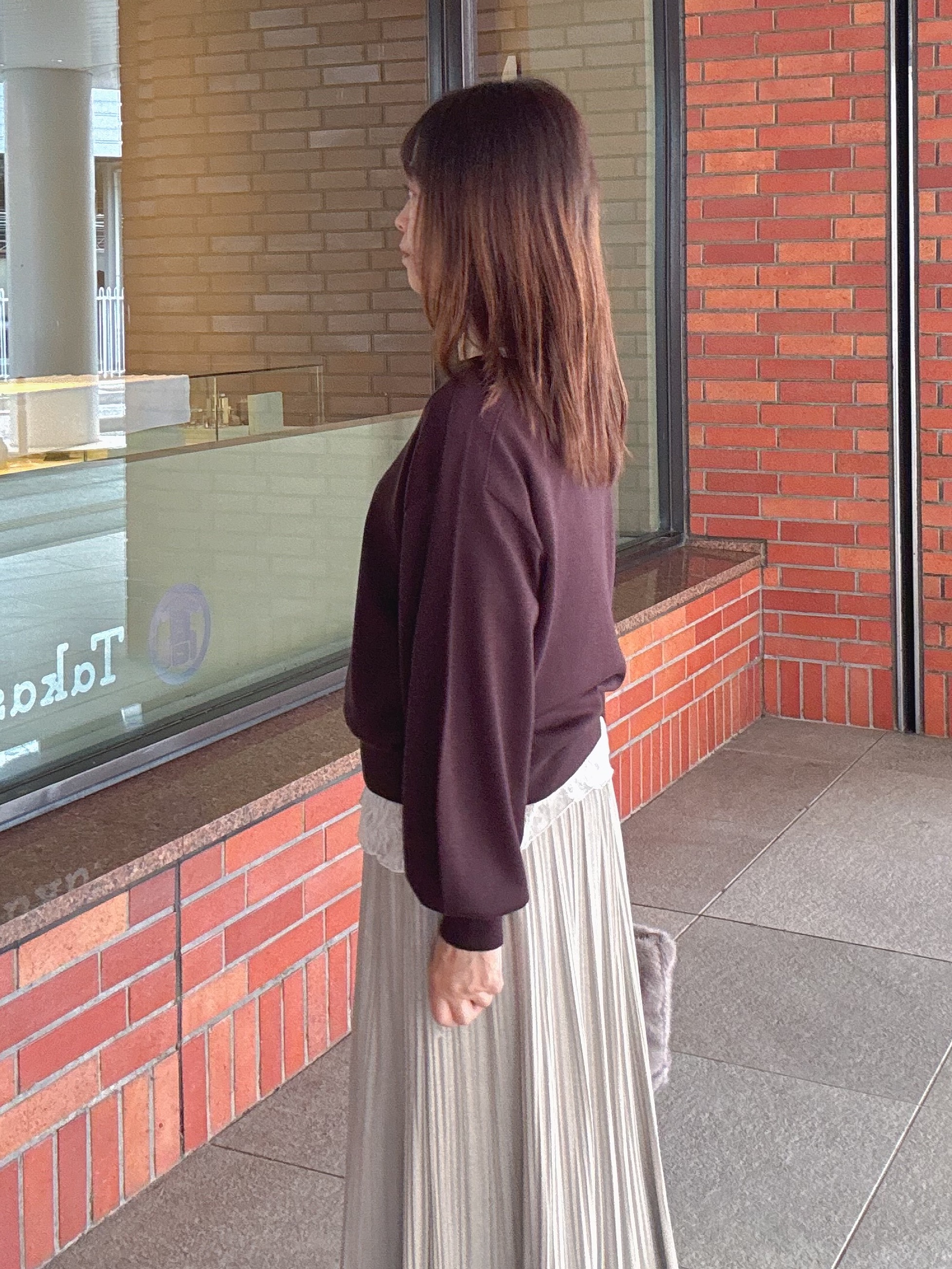 makiさんの「UNTITLED｜【軽アウター/ウール100】ウールショートコート」を使ったコーディネート