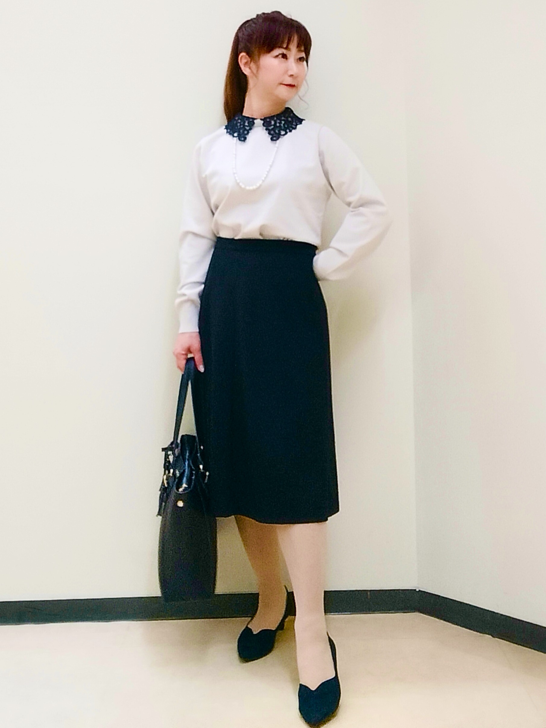 花さんの「Reflect｜【SS-4Lサイズ／セットアップ可】匠ジャケット／ベーシックテーラード」を使ったコーディネート