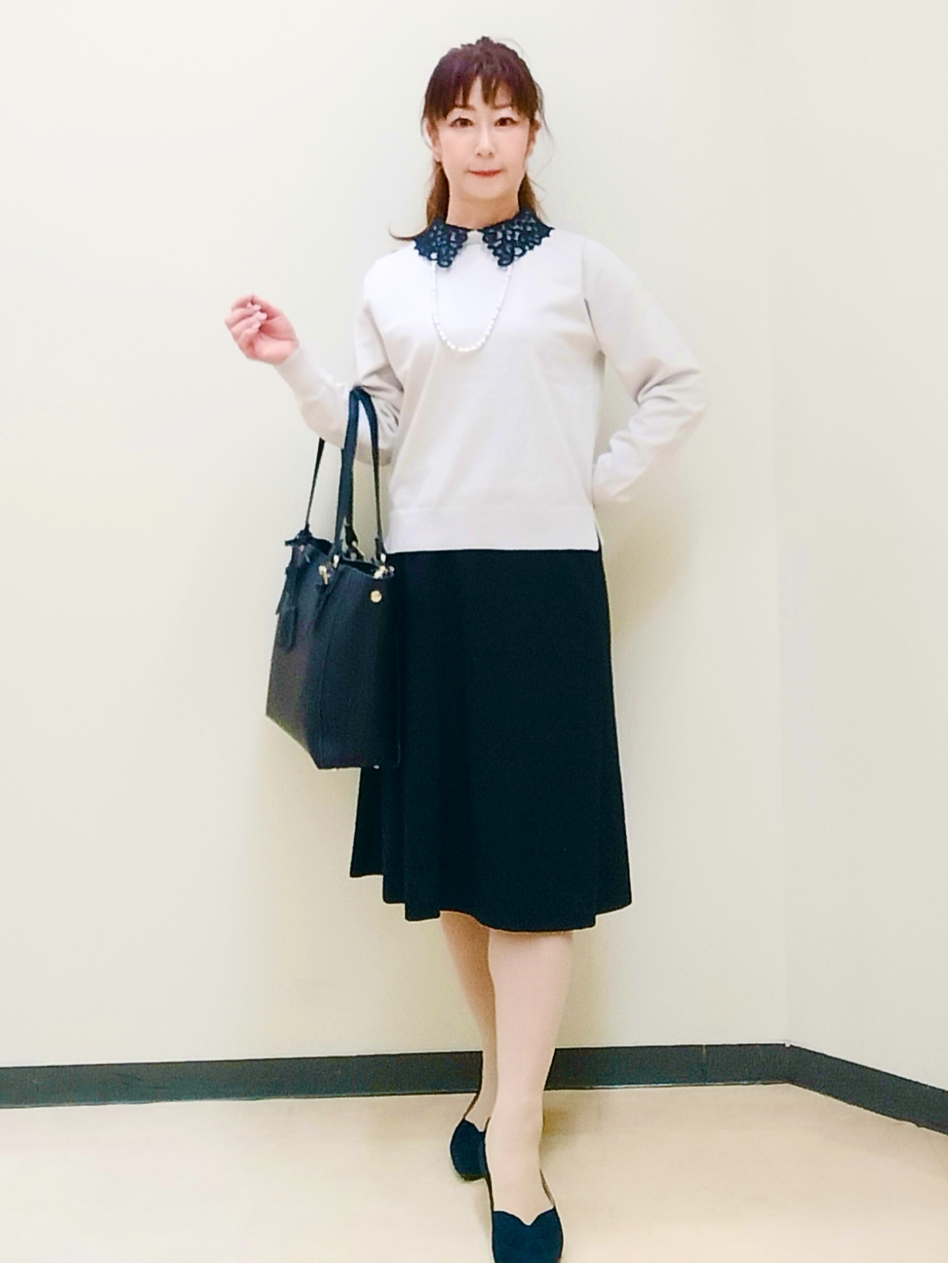 花さんの「Reflect｜【SS-4Lサイズ／セットアップ可】匠ジャケット／ベーシックテーラード」を使ったコーディネート