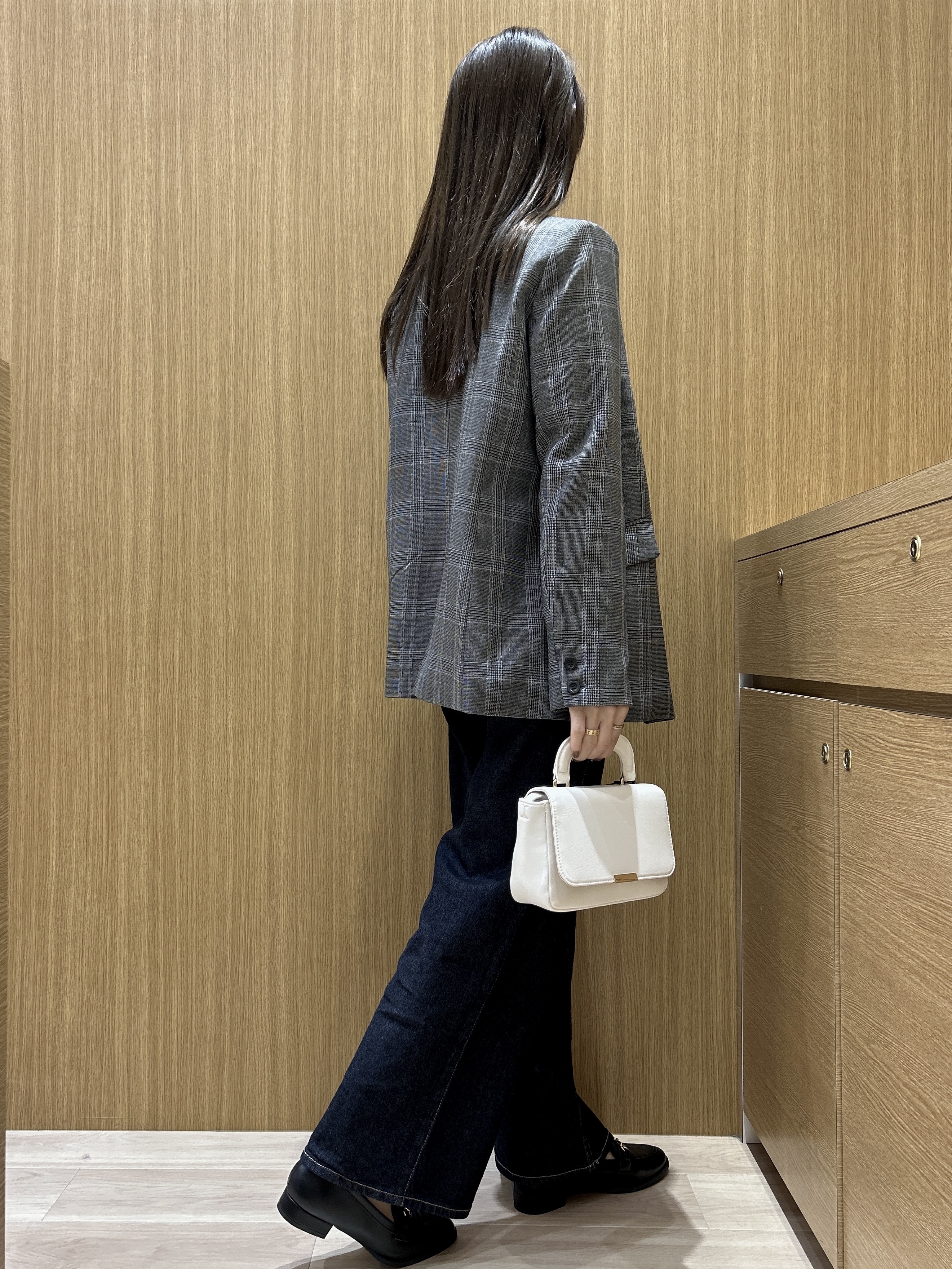 maiさんの「OPAQUE.CLIP｜ダブルブレストジャケット【洗える】」を使ったコーディネート