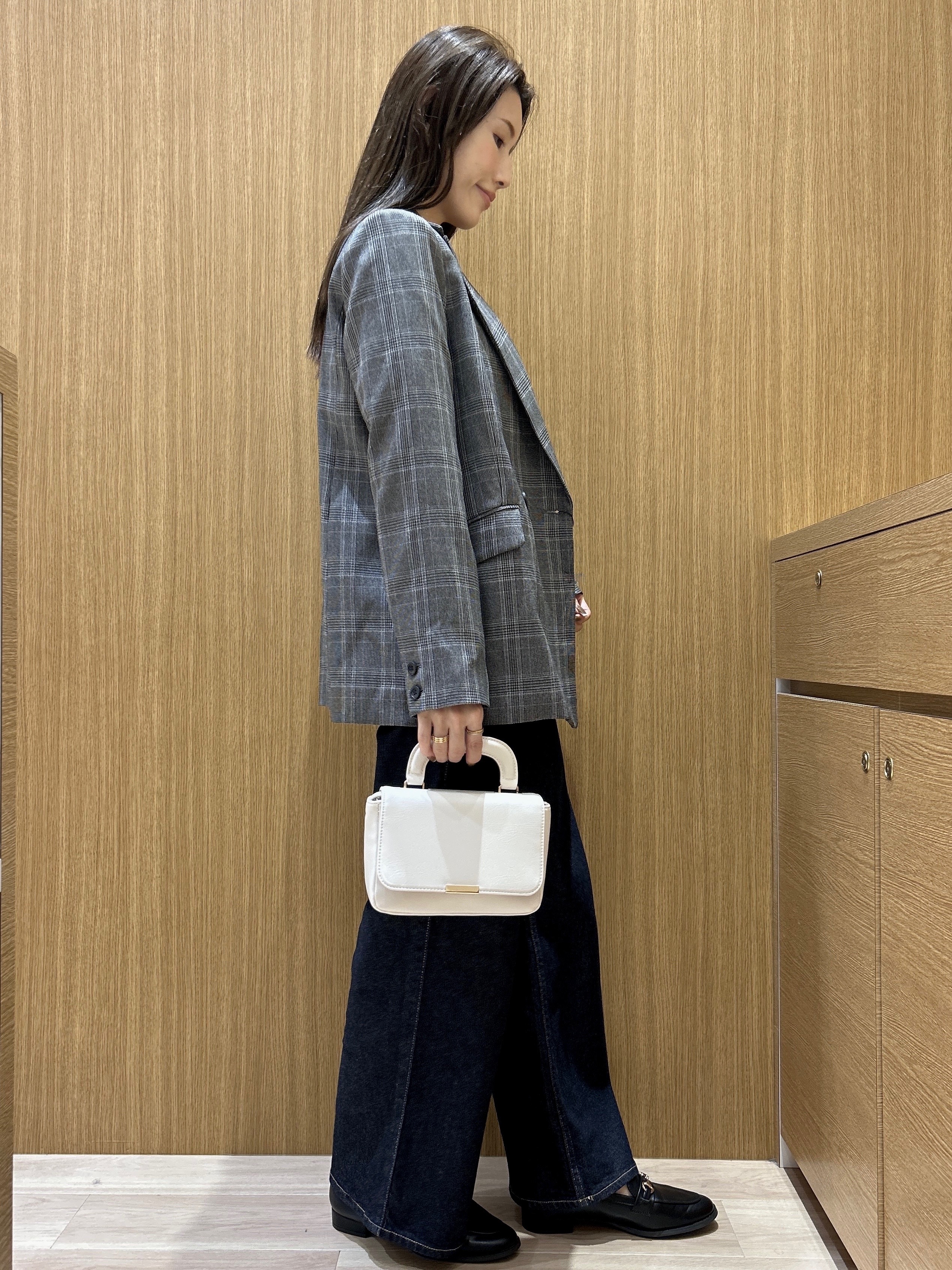 maiさんの「OPAQUE.CLIP｜ダブルブレストジャケット【洗える】」を使ったコーディネート