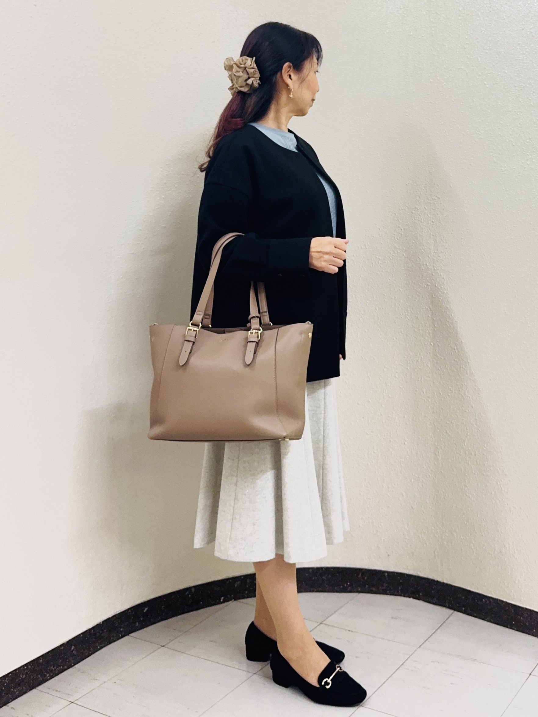 ⭐︎Eimi⭐︎さんの「Reflect｜【マシンウォッシュ】レース風編み柄ニット」を使ったコーディネート