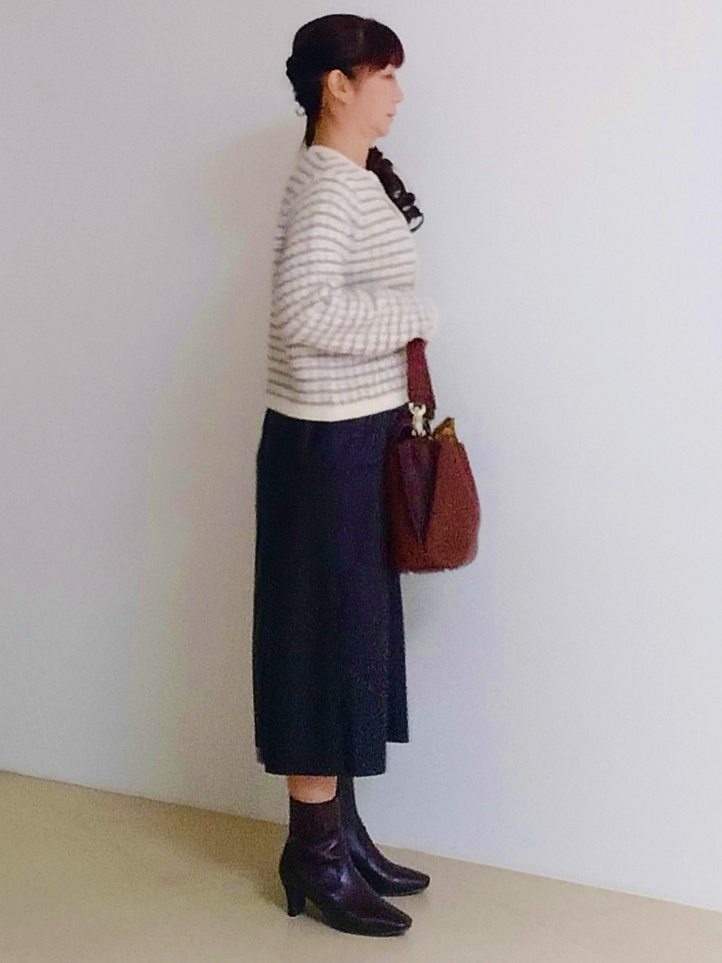 花さんの「Reflect｜ツイード調ニットカーディガン」を使ったコーディネート