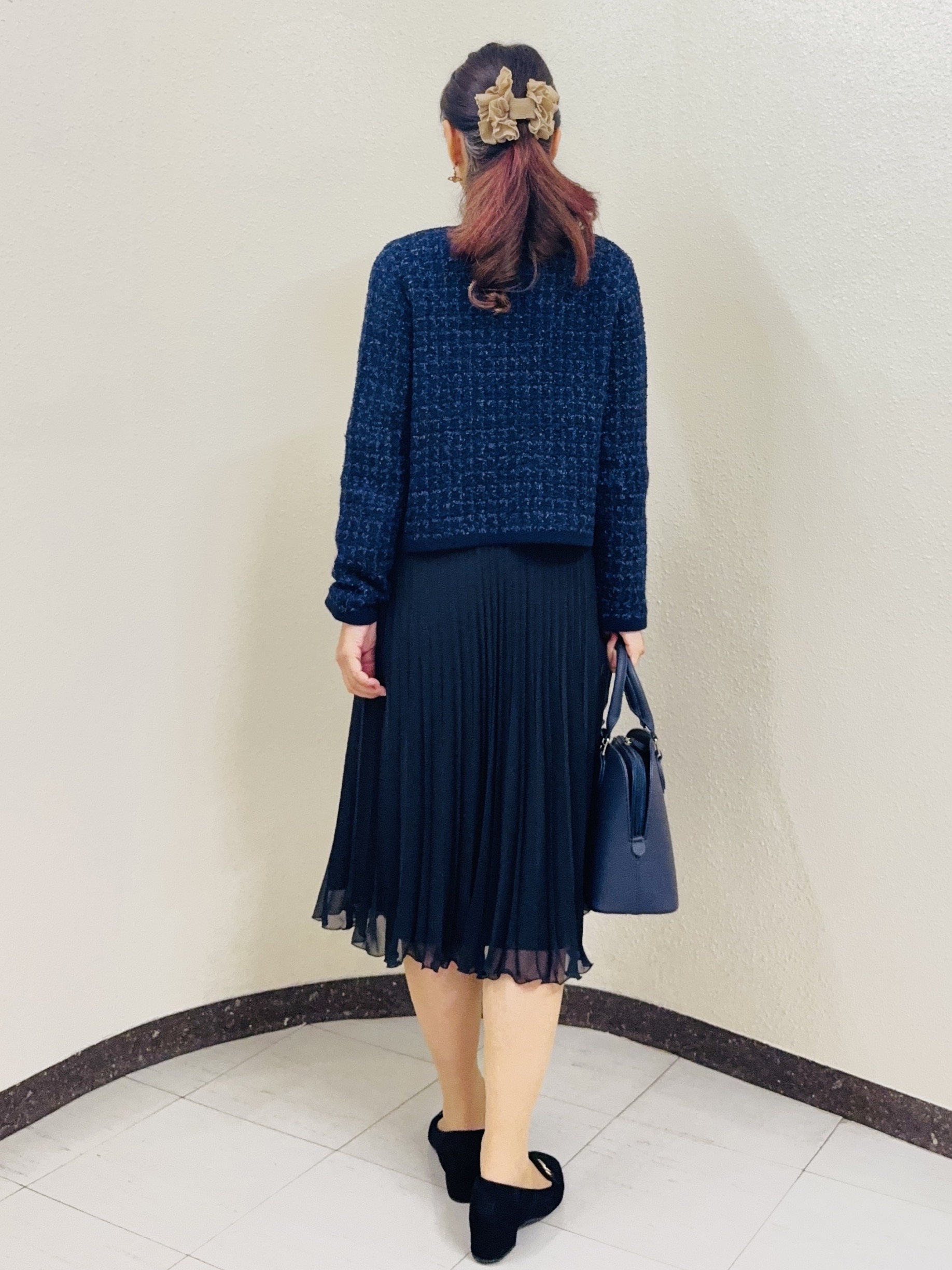 ⭐︎Eimi⭐︎さんの「Reflect｜【SS-4Lサイズ／通勤／セレモニー】パール調ボタンブラウス」を使ったコーディネート