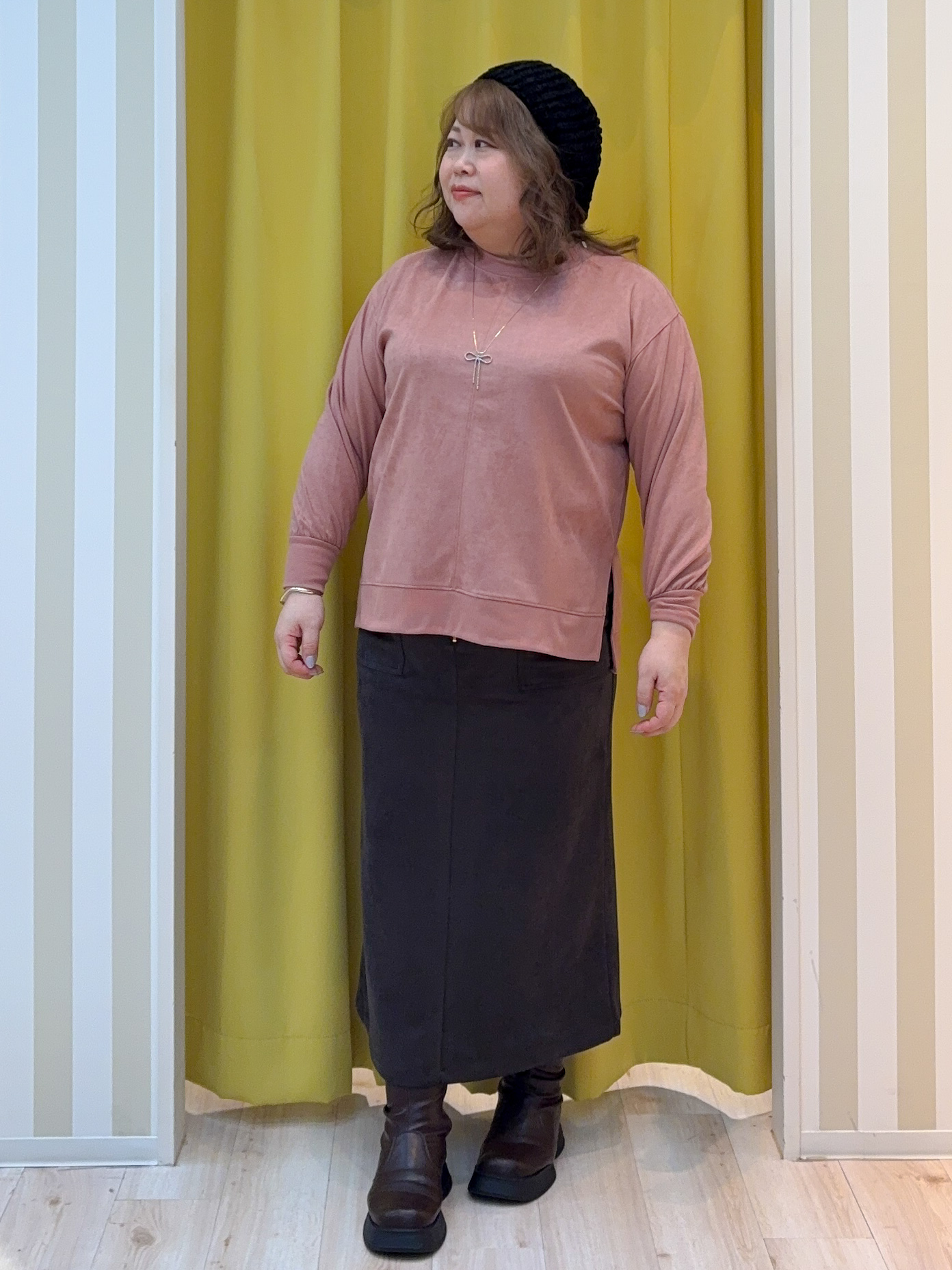 kotoさんさんの「SHOO･LA･RUE｜【S-LL】洗濯後しわになりにくい さっと羽織れる麻調ブルゾン」を使ったコーディネート