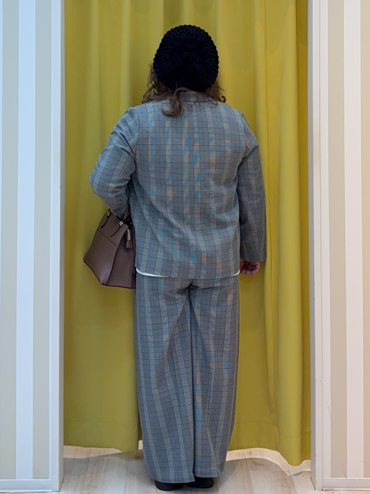 kotoさんさんの「SHOO･LA･RUE｜【セットアップ可/洗濯後しわになりにくい】ウールフィール ダブルジャケット」を使ったコーディネート