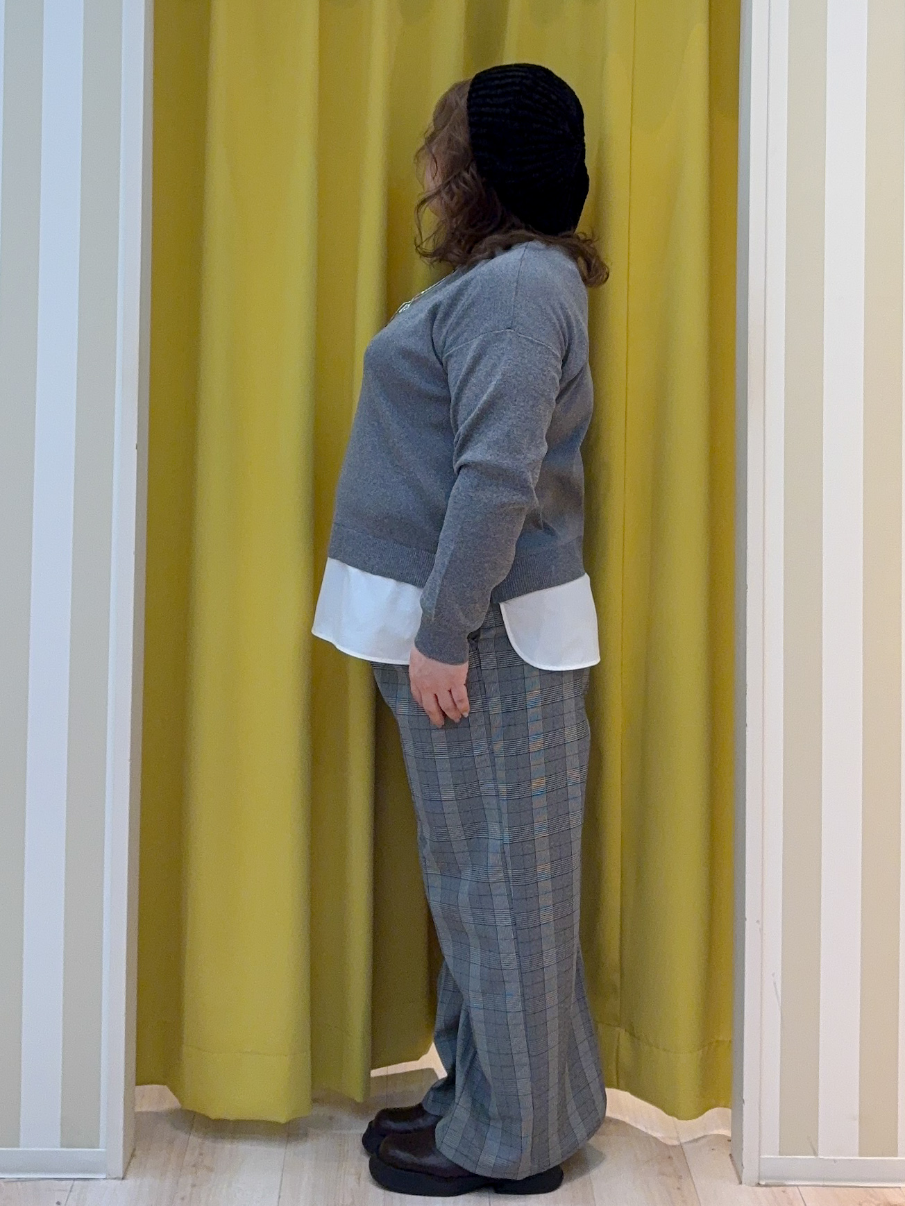kotoさんさんの「SHOO･LA･RUE｜【セットアップ可/洗濯後しわになりにくい】ウールフィール ダブルジャケット」を使ったコーディネート