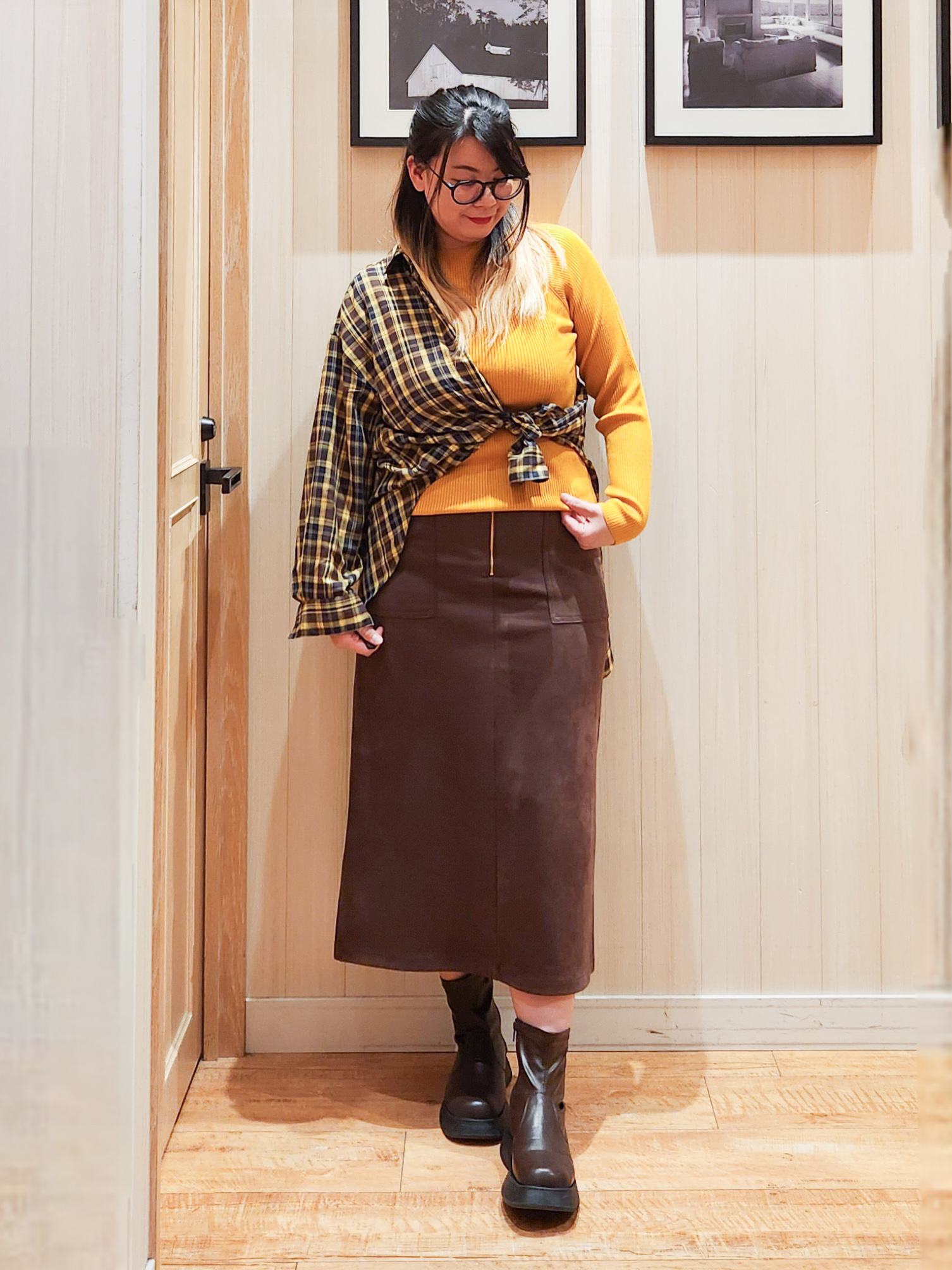 れーやんさんの「SHOO･LA･RUE｜【洗濯後しわになりにくい/S-LL】気分で選ぶ 大人のデイリー使いに ベーシックシャツ」を使ったコーディネート