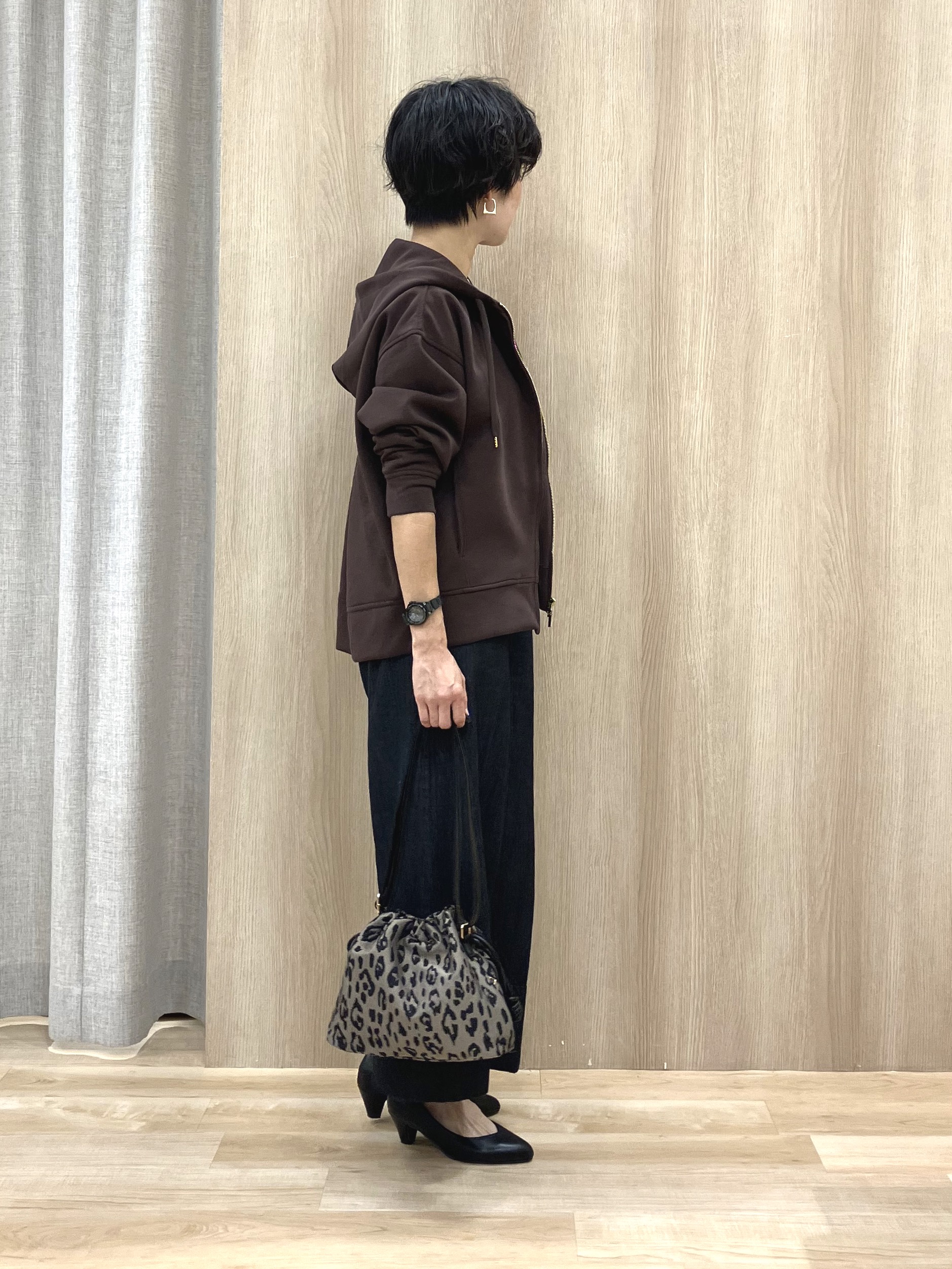 Keiさんの「grove｜【1枚着でも重ね着でも〇】大人カジュアル プリントアソートロンT」を使ったコーディネート