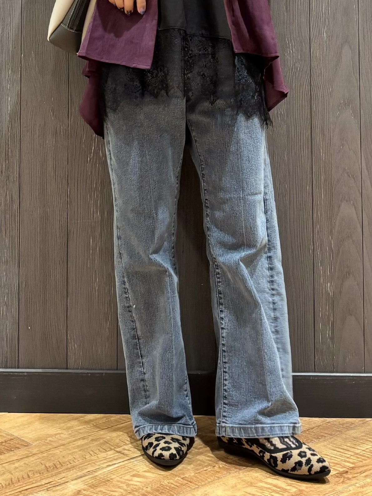 meiさんの「SHOO･LA･RUE｜【S-LL/洗濯機可】着痩せシルエット シャーリングシャツカーディガン」を使ったコーディネート