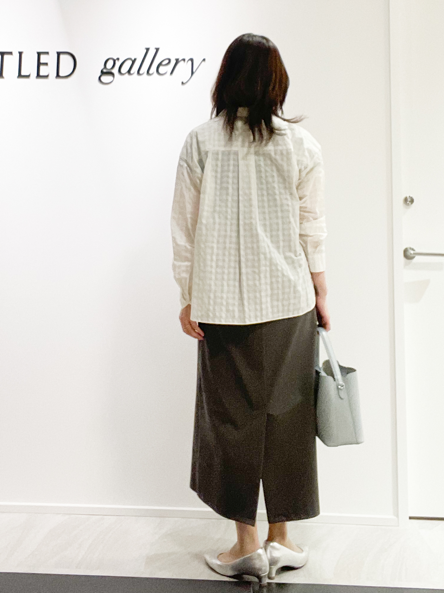 めいさんの「UNTITLED｜【秋映え/羽織り】シアーチェックシャツブラウス」を使ったコーディネート