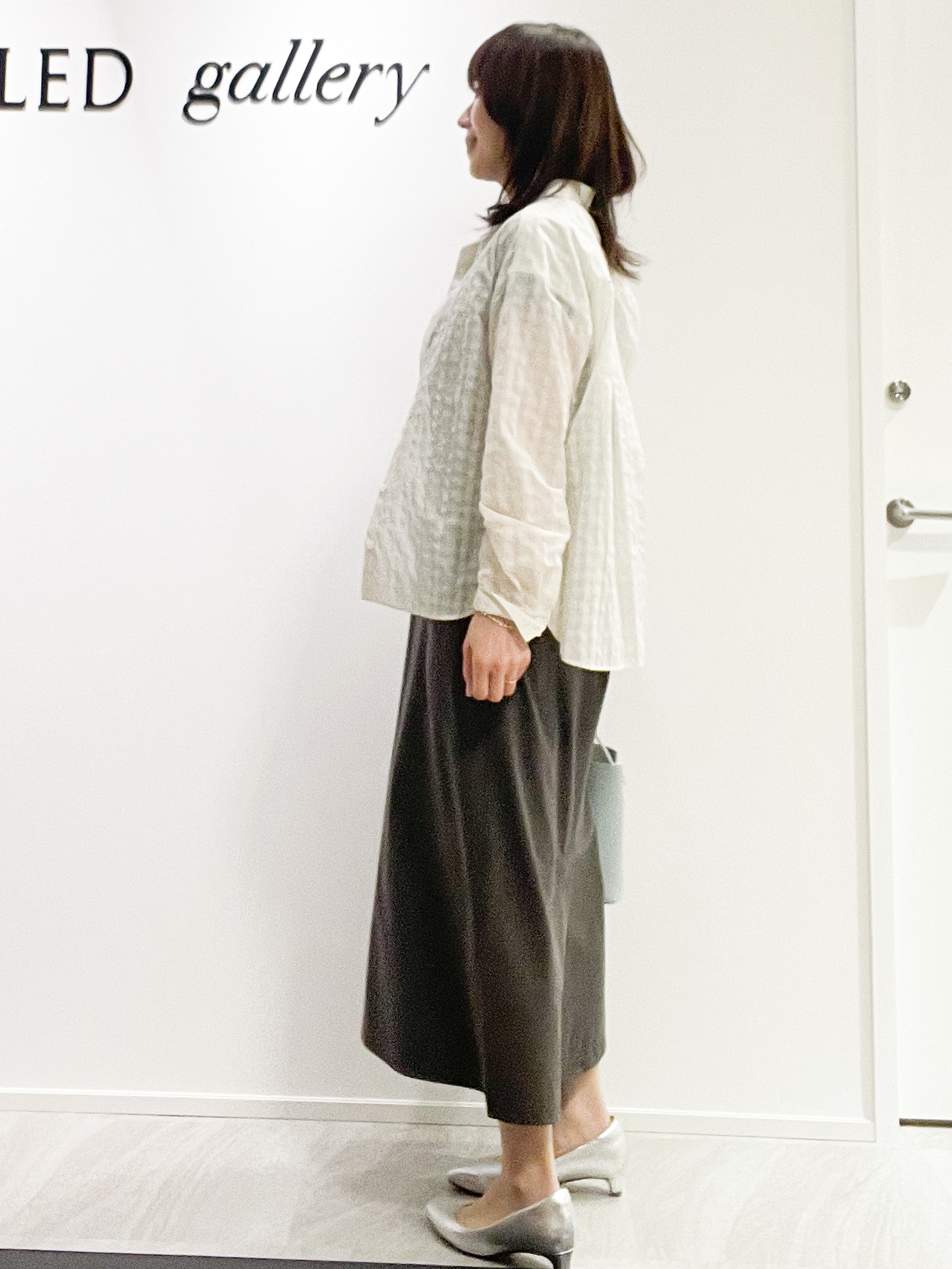 めいさんの「UNTITLED｜【秋映え/羽織り】シアーチェックシャツブラウス」を使ったコーディネート