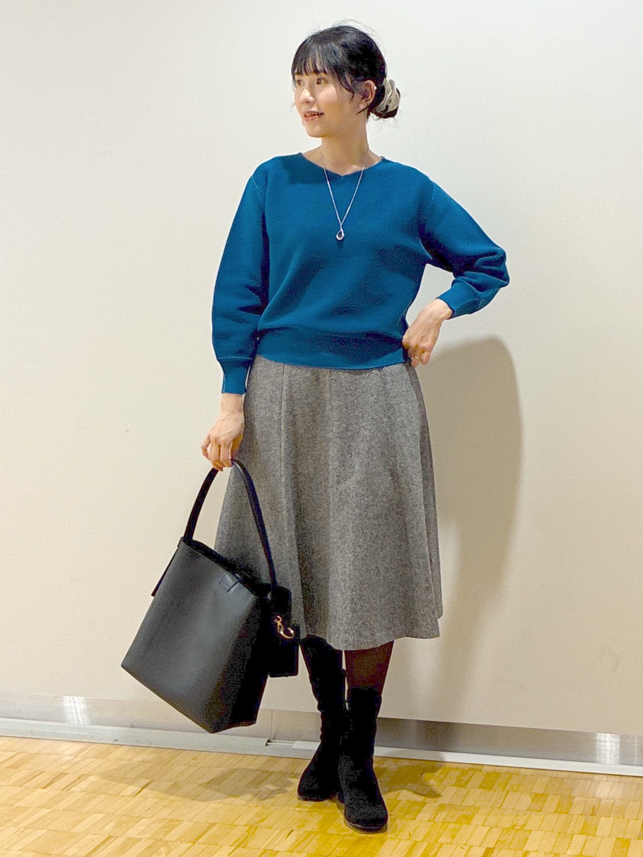  beni_gingerさんの「Reflect｜【マシンウォッシュ】ホールガーメントニット」を使ったコーディネート