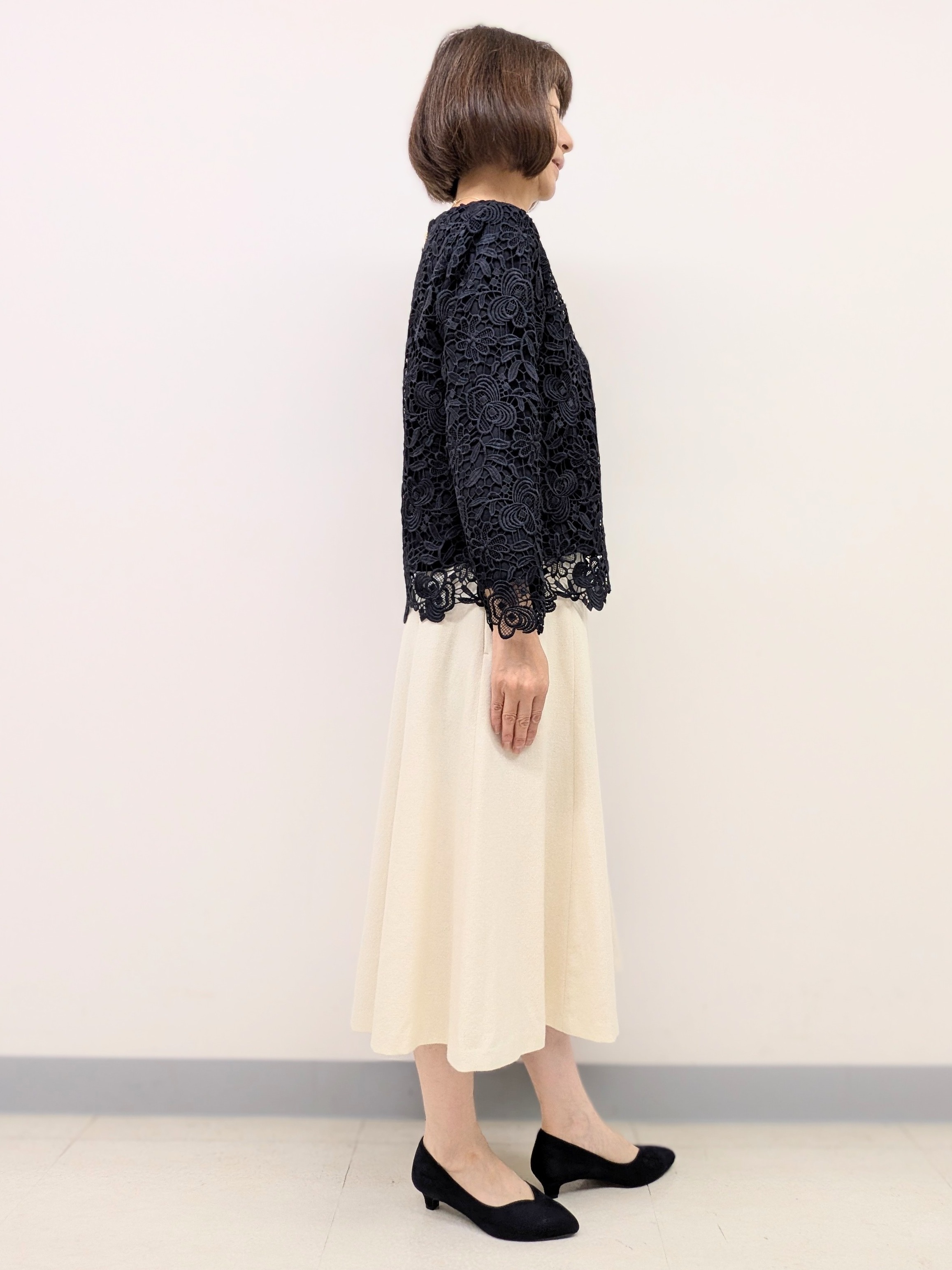 Ariさんの「Reflect｜【SS-4Lサイズ／通勤／セレモニー】ケミカルレースブラウス」を使ったコーディネート