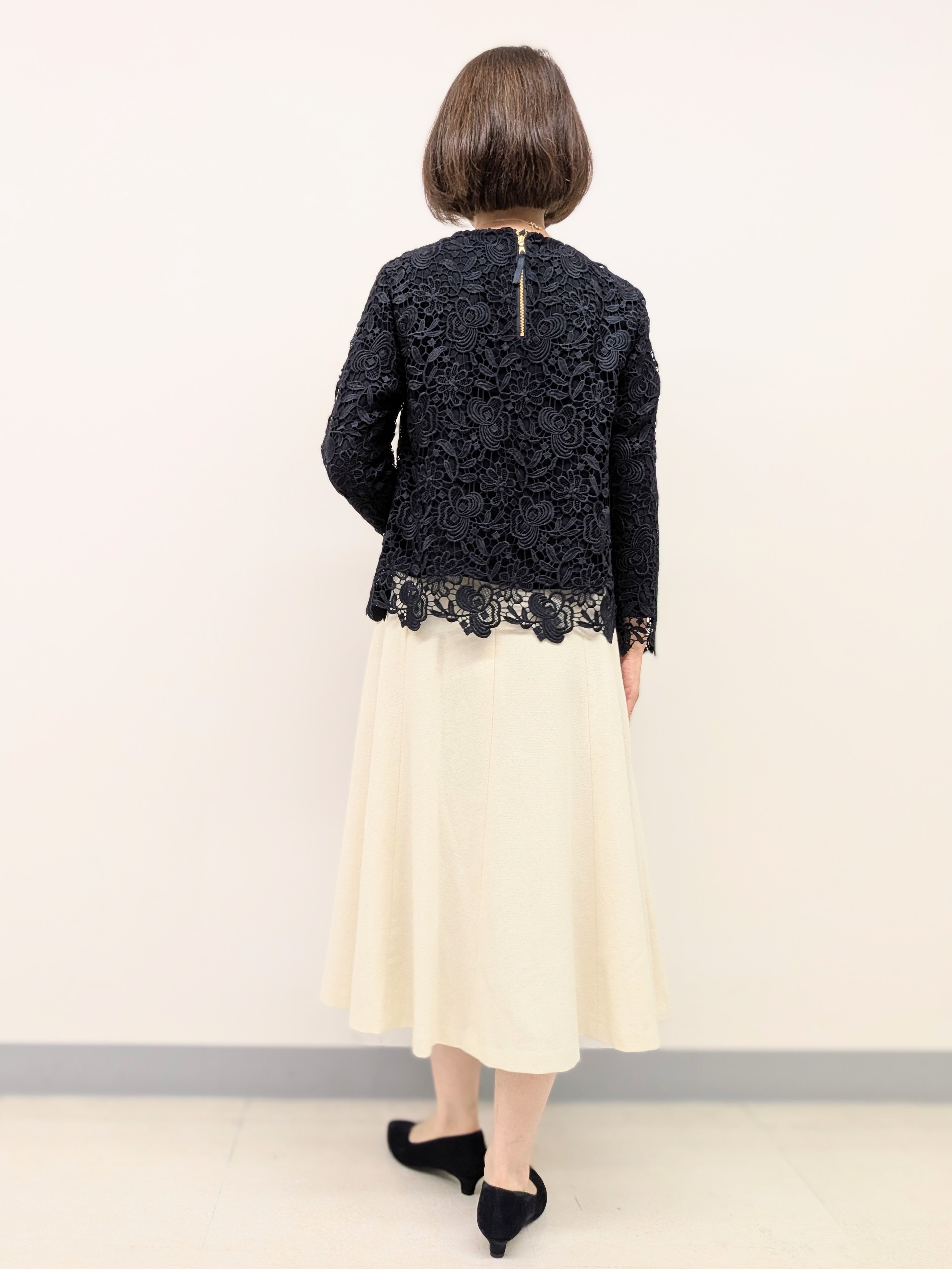 Ariさんの「Reflect｜【SS-4Lサイズ／通勤／セレモニー】ケミカルレースブラウス」を使ったコーディネート