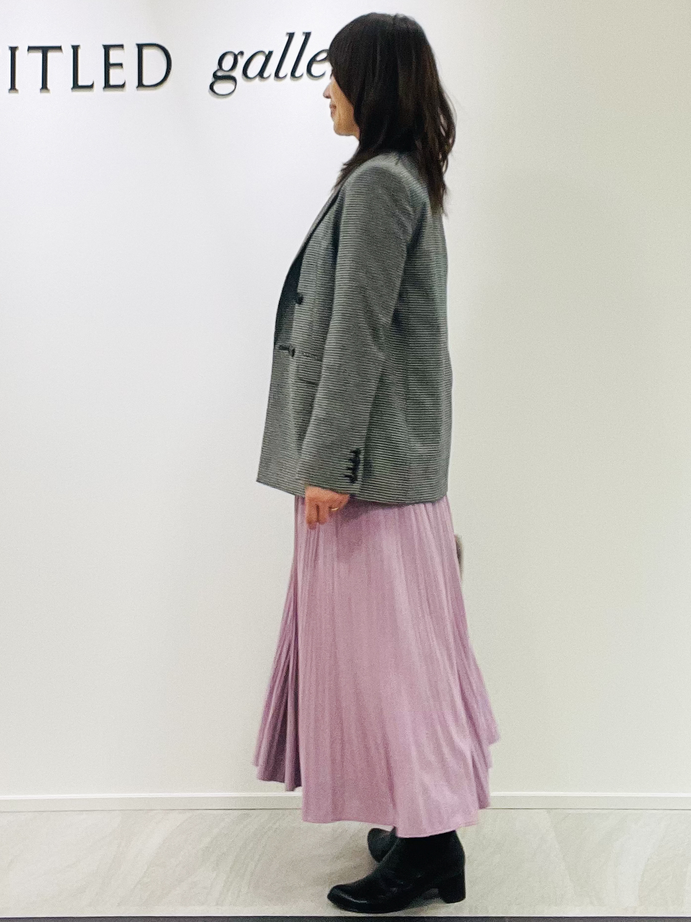 めいさんの「UNTITLED｜【セットアップ可/ライトアウター/仕事着スーツ】ウールダブルジャケット」を使ったコーディネート