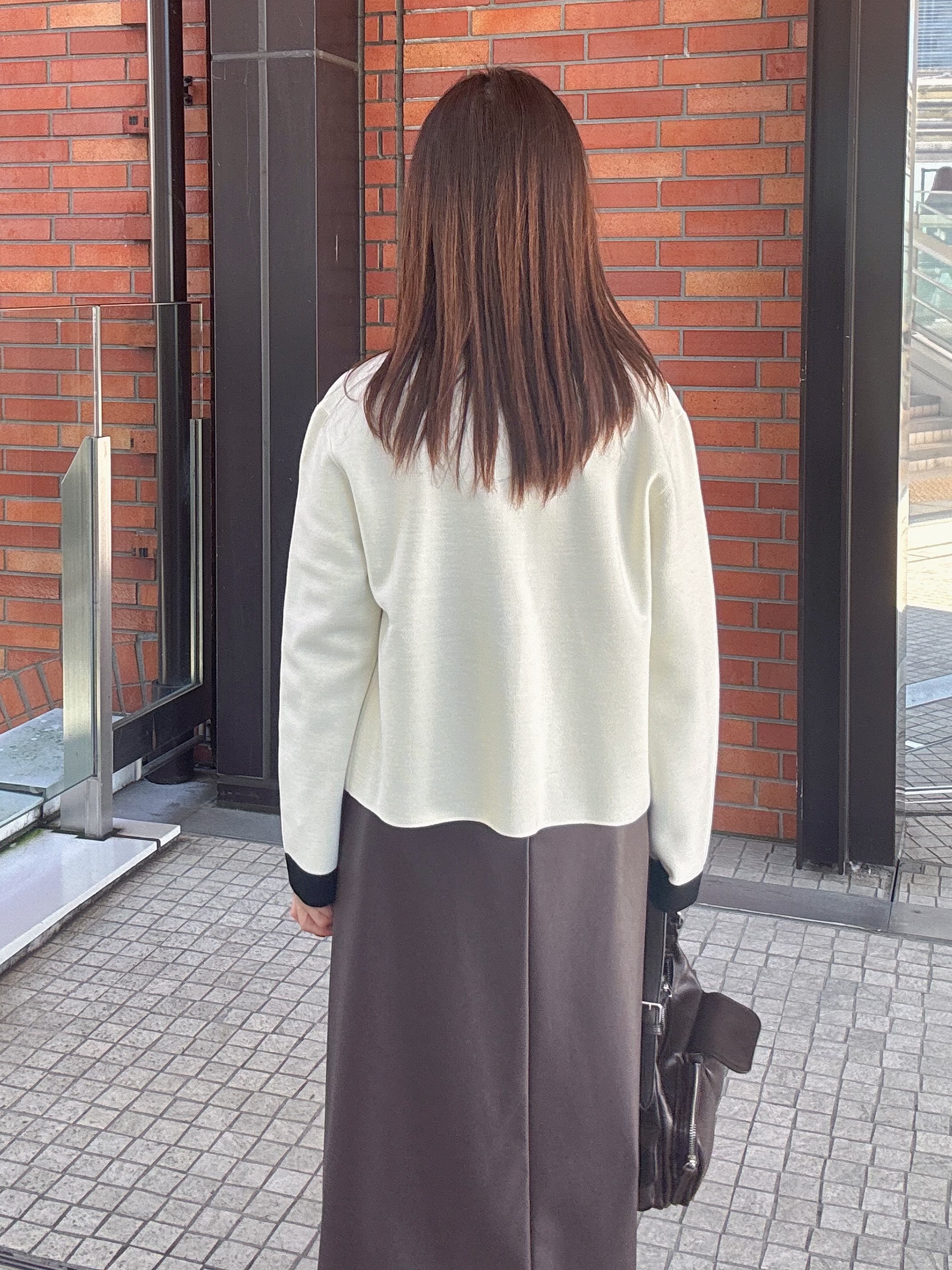 makiさんの「UNTITLED｜【アンサンブル可/ジャケットライク】モールラインカーディガン」を使ったコーディネート