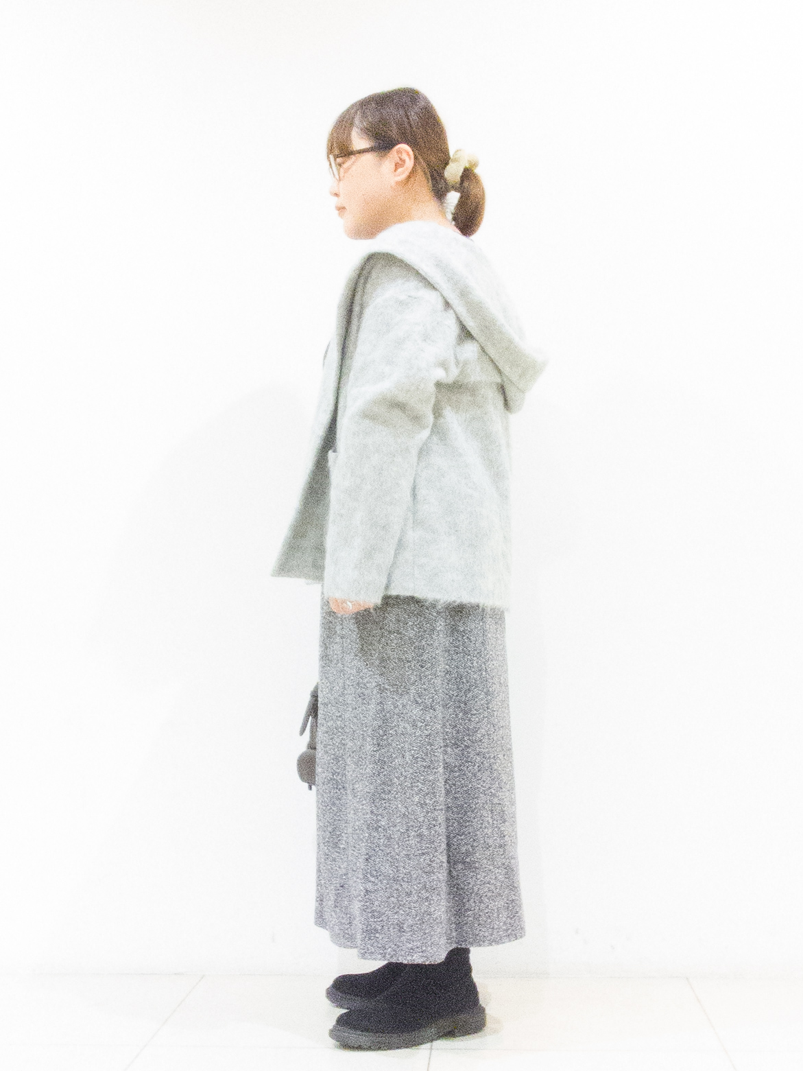 takedaさんの「UNTITLED｜【軽アウター/秋羽織り】シャギーフーディ―カーディガン」を使ったコーディネート