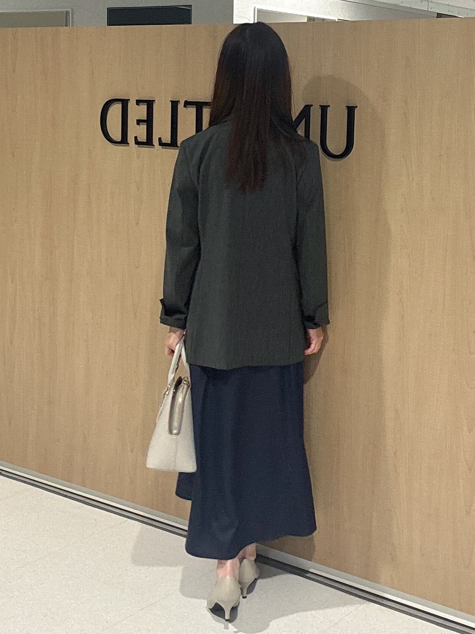 makiさんの「UNTITLED｜【セットアップ可/秋羽織り/お仕事スーツ】ウールブレンドダブルジャケット」を使ったコーディネート