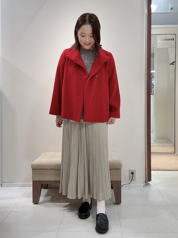 YUIさんの「UNTITLED｜【軽アウター/ウール100】ウールショートコート」を使ったコーディネート