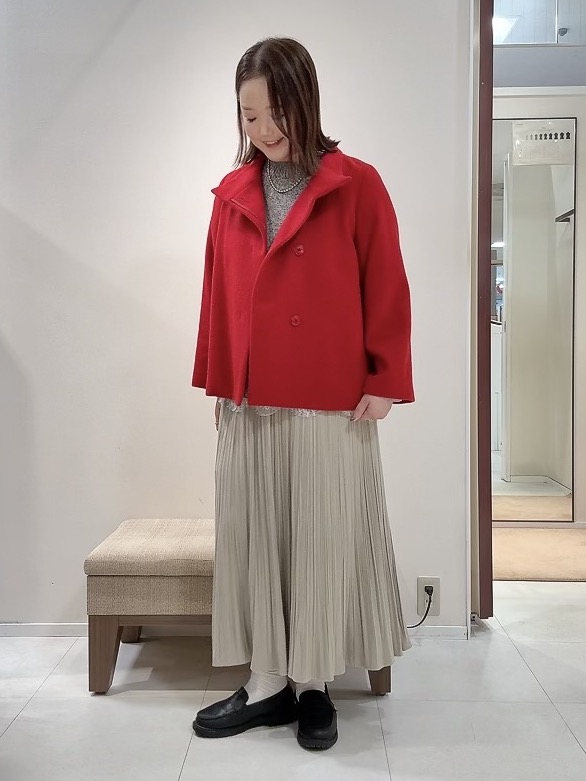 YUIさんの「UNTITLED｜【軽アウター/ウール100】ウールショートコート」を使ったコーディネート