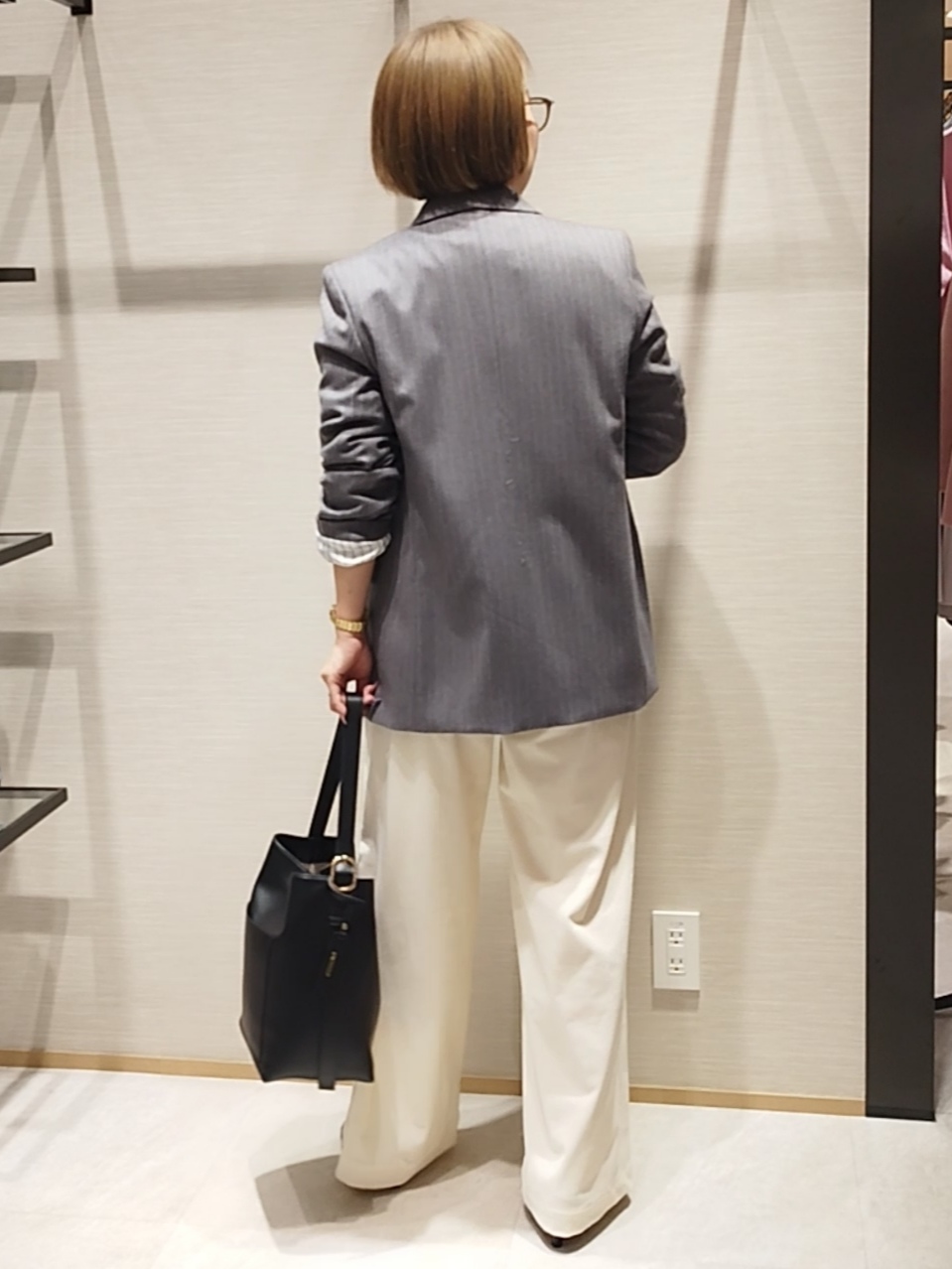 s u g iさんの「UNTITLED｜【セットアップ可/秋羽織り】ウールダブルジャケット」を使ったコーディネート