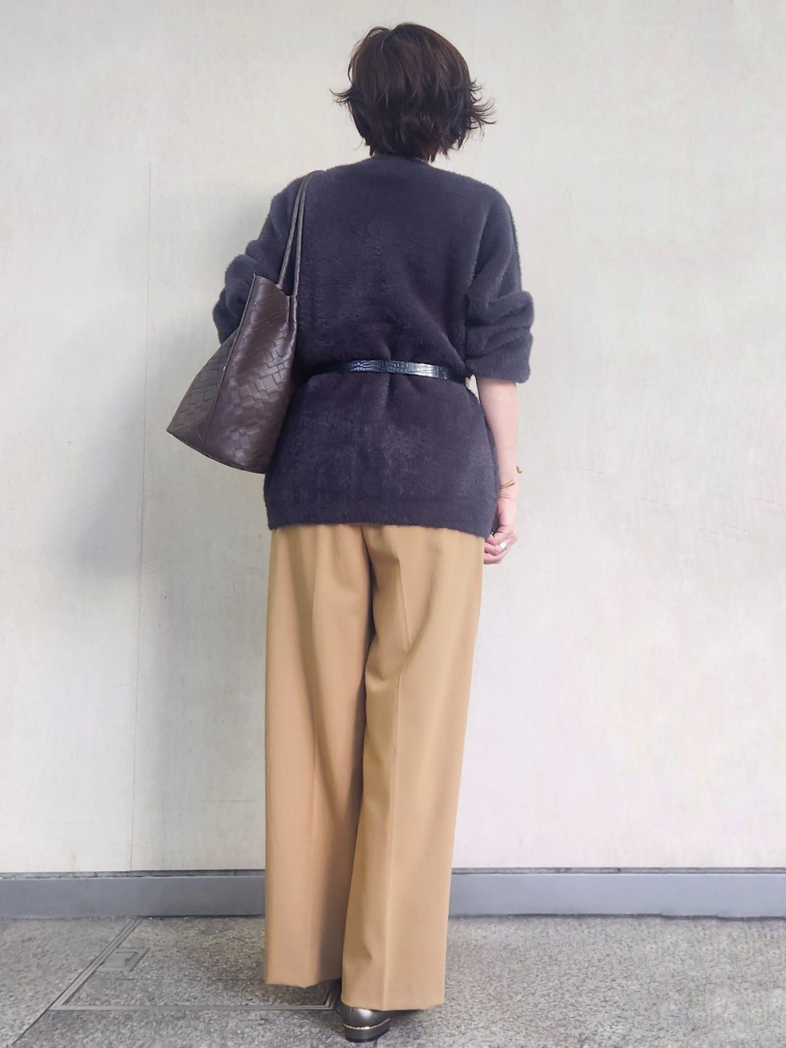 milkyさんの「OPAQUE.CLIP｜フェザーヤーンニットカーディガン【洗濯機OK】」を使ったコーディネート