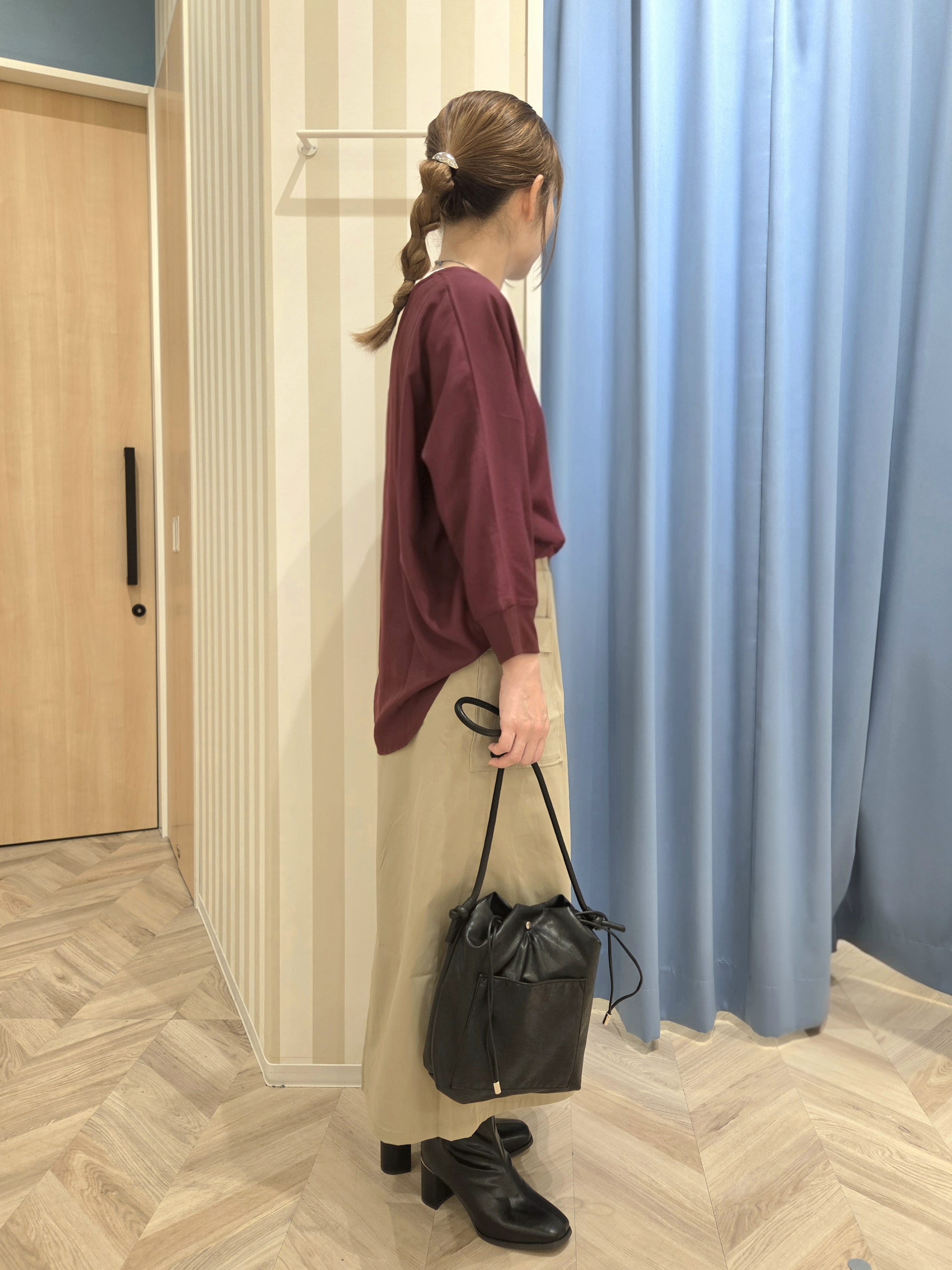 Ikumiさんの「SHOO･LA･RUE｜【着丈選べる/洗濯後しわになりにくい】インせず着られる ドルマンブラウス」を使ったコーディネート