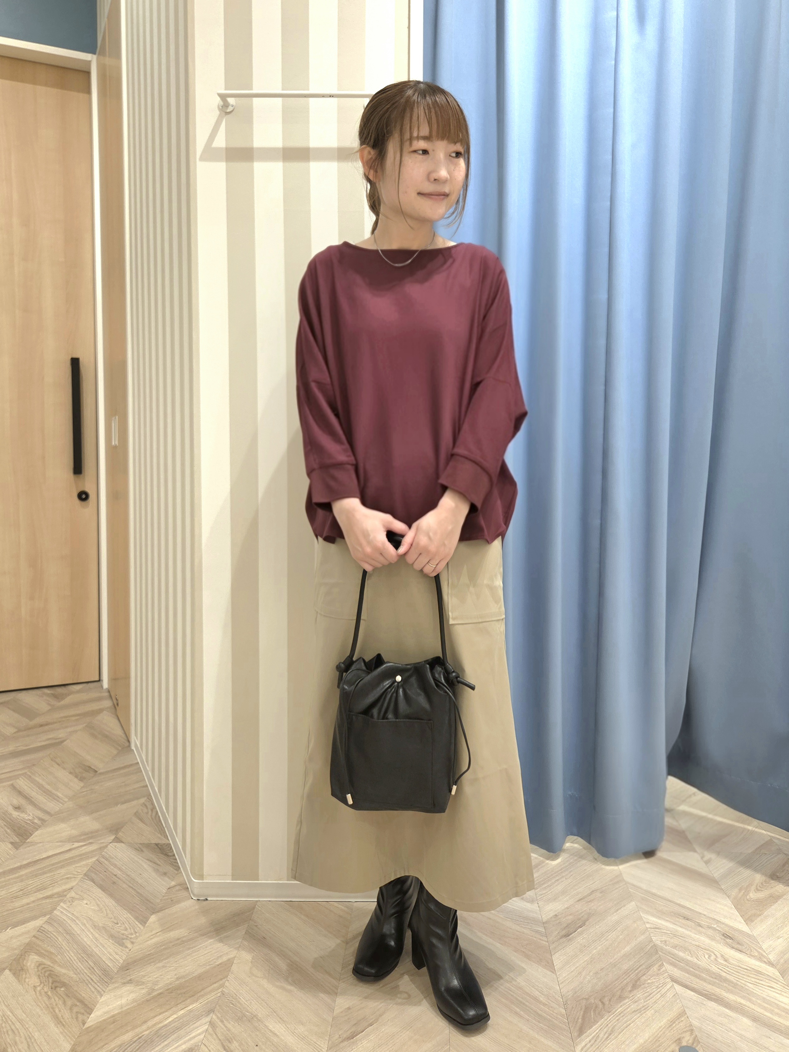 Ikumiさんの「SHOO･LA･RUE｜【着丈選べる/洗濯後しわになりにくい】インせず着られる ドルマンブラウス」を使ったコーディネート