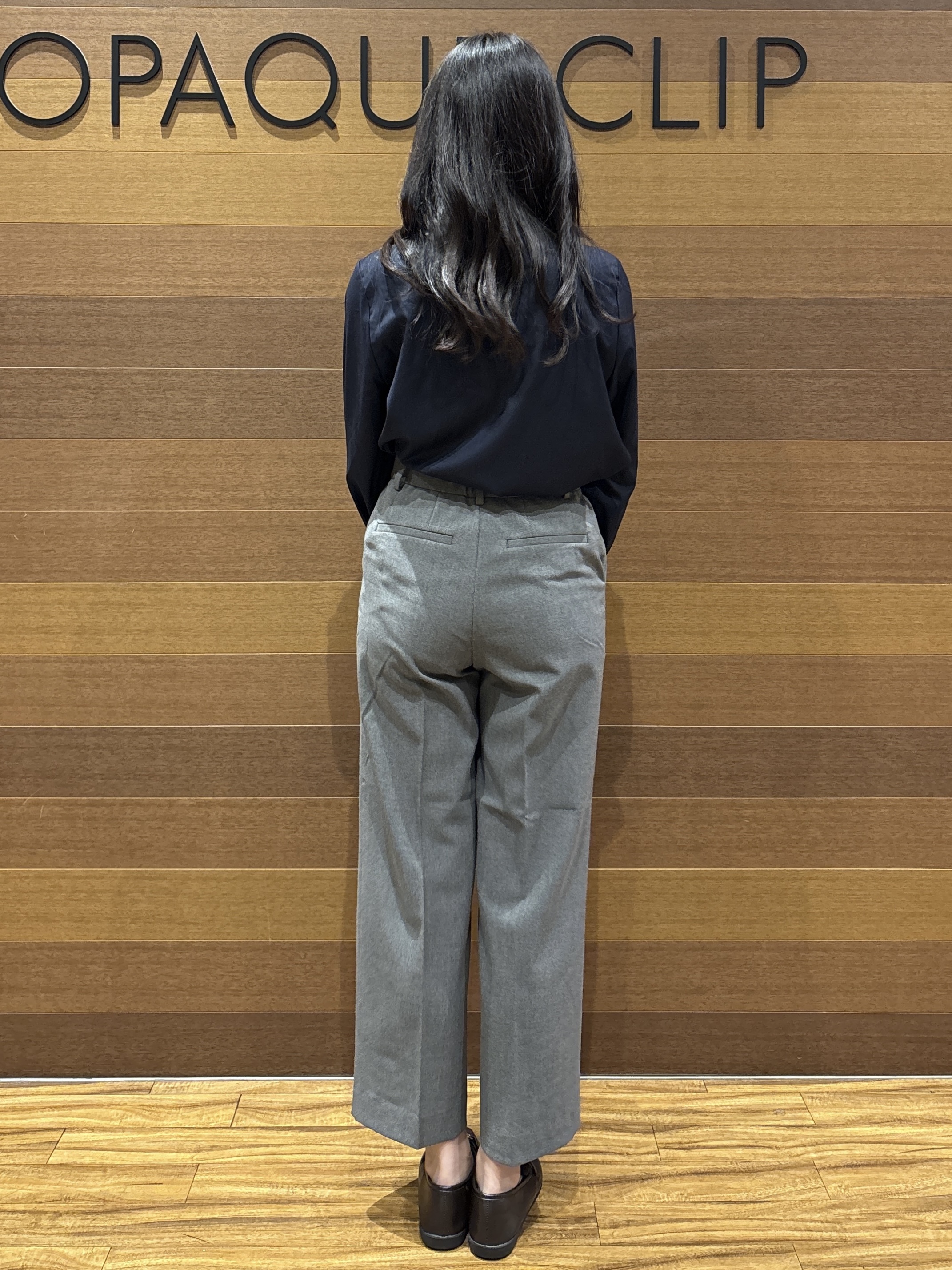 わかなさんの「OPAQUE.CLIP｜チェック柄／無地アソートボウタイブラウス【洗濯機OK】」を使ったコーディネート