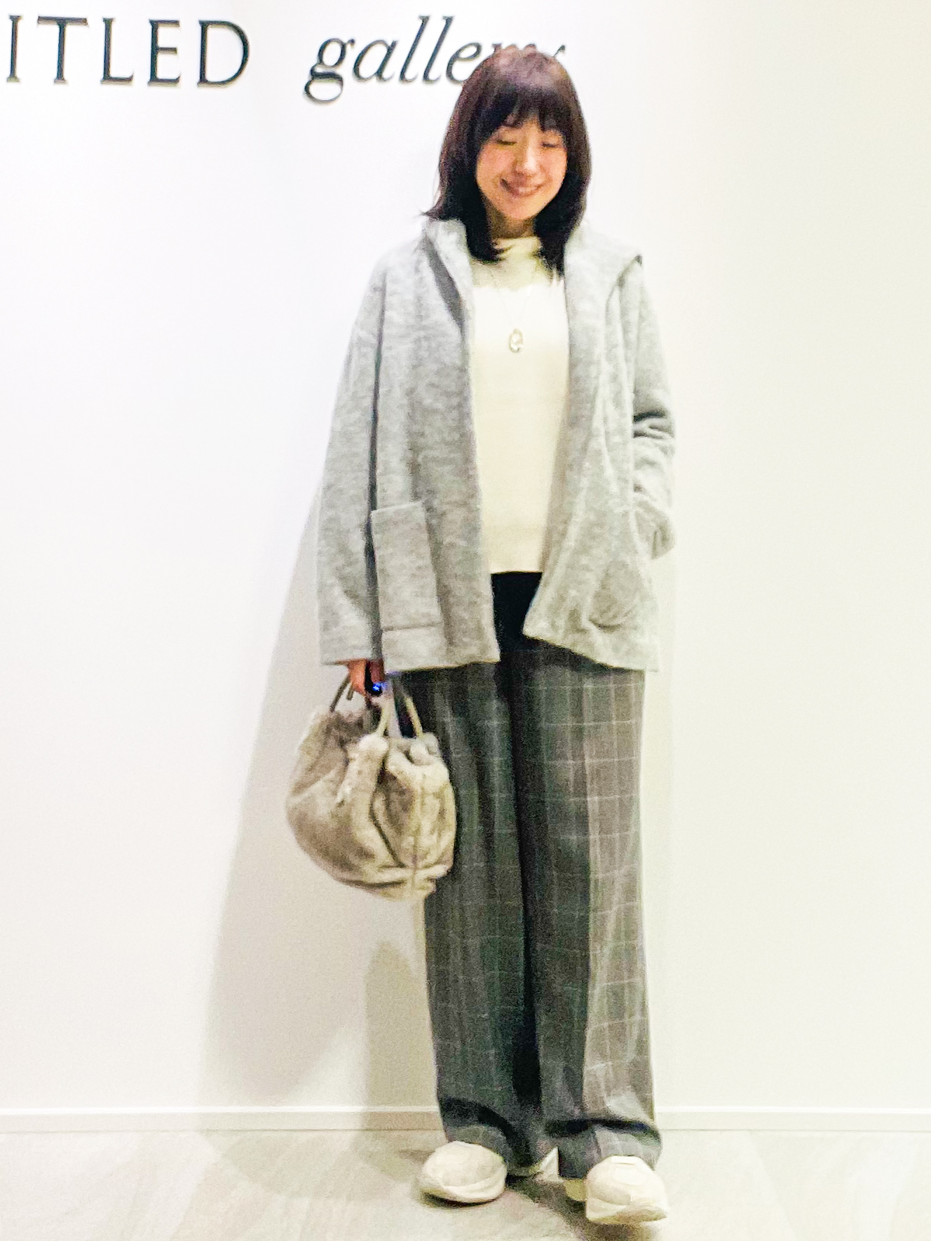 めいさんの「UNTITLED｜【きれいめカジュアル】スウェットライクニットプルオーバー」を使ったコーディネート