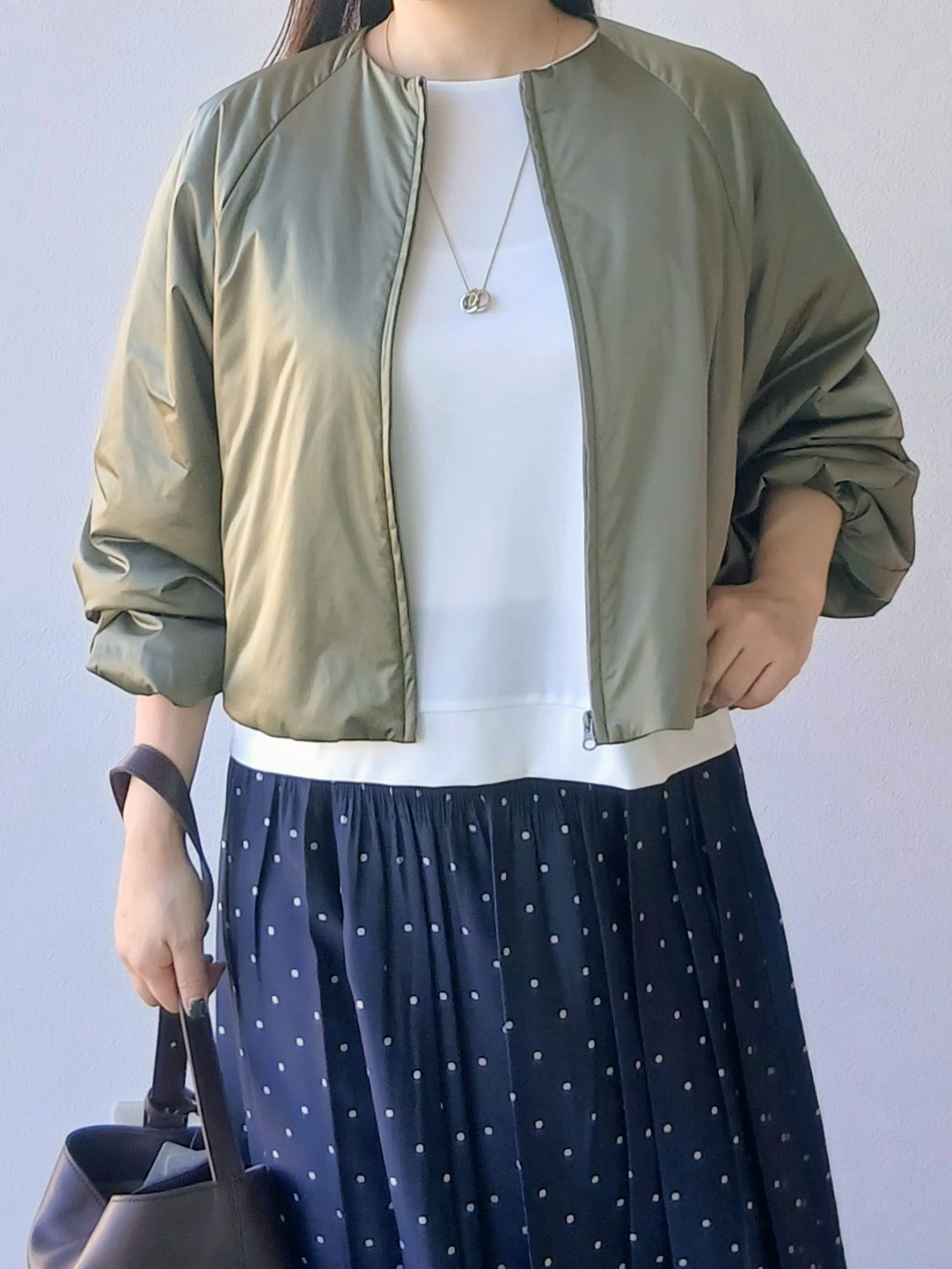 なみきさんの「UNTITLED｜【軽アウター/中綿/秋冬コート】ショートブルゾン」を使ったコーディネート