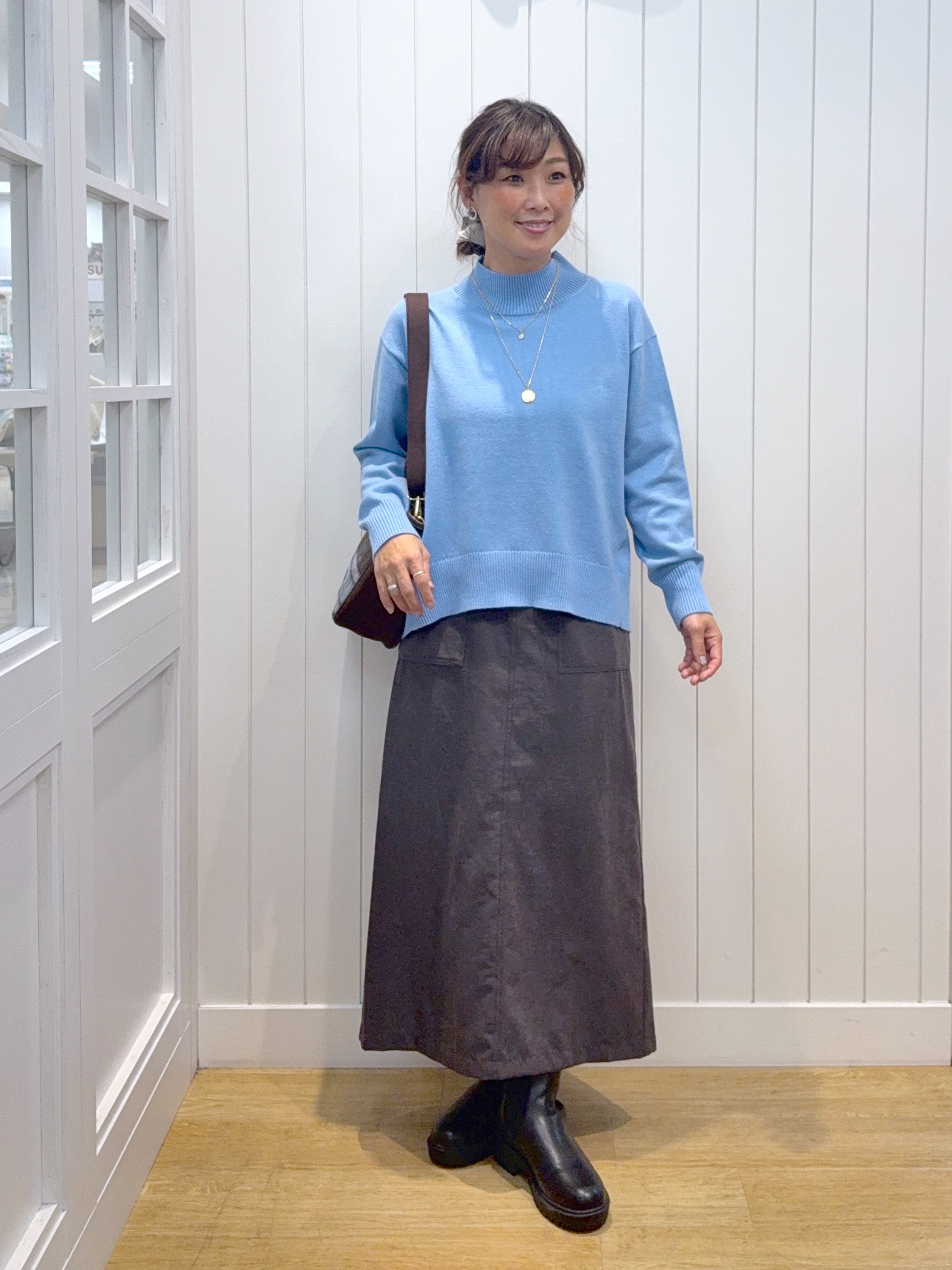 Osawaさんの「Dessin｜【店頭人気/洗える/秋羽織り】スエードライクジップブルゾン」を使ったコーディネート