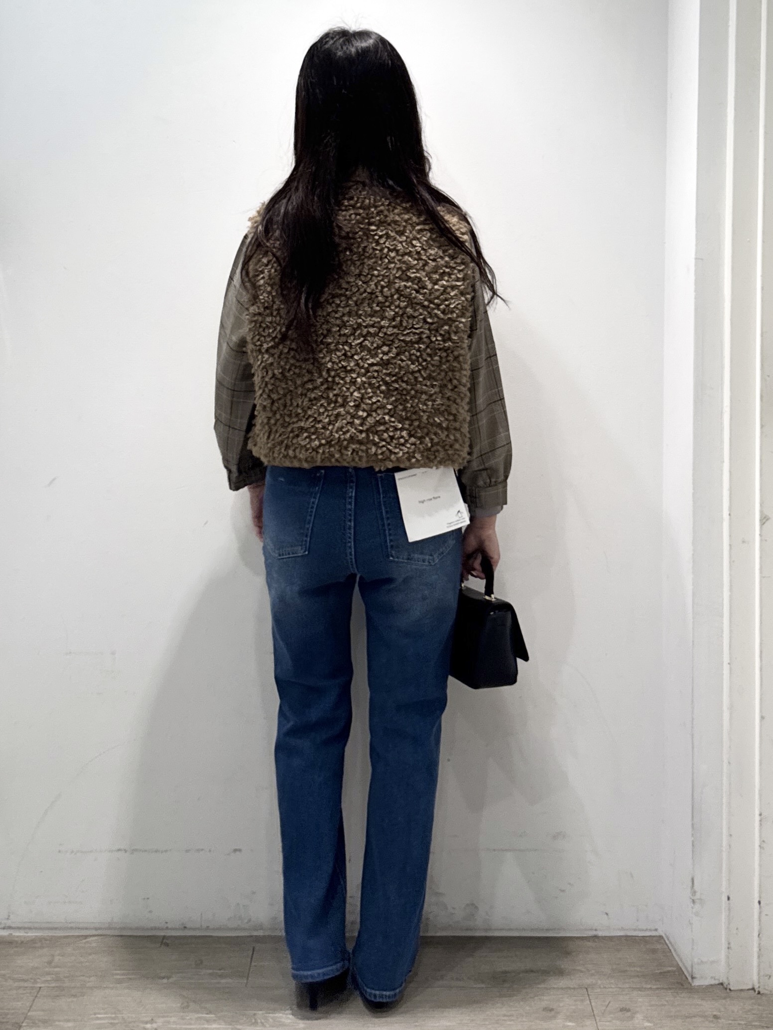 yuicciさんの「OPAQUE.CLIP｜【森絵梨佳さん着用】チェック柄フリルブラウス《洗濯機OK》」を使ったコーディネート