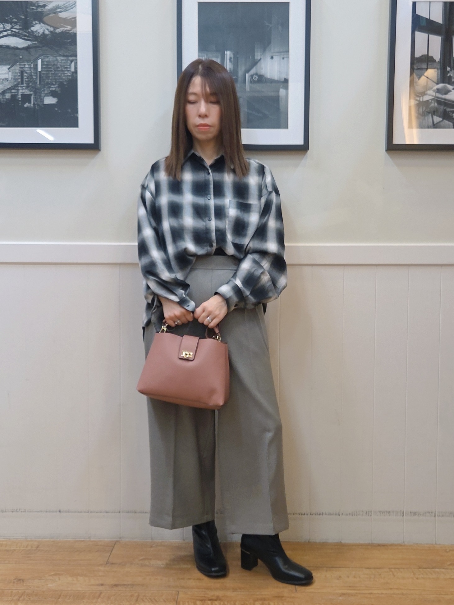 nao.さんの「SHOO･LA･RUE｜【洗濯後しわになりにくい/S-LL】気分で選ぶ 大人のデイリー使いに ベーシックシャツ」を使ったコーディネート