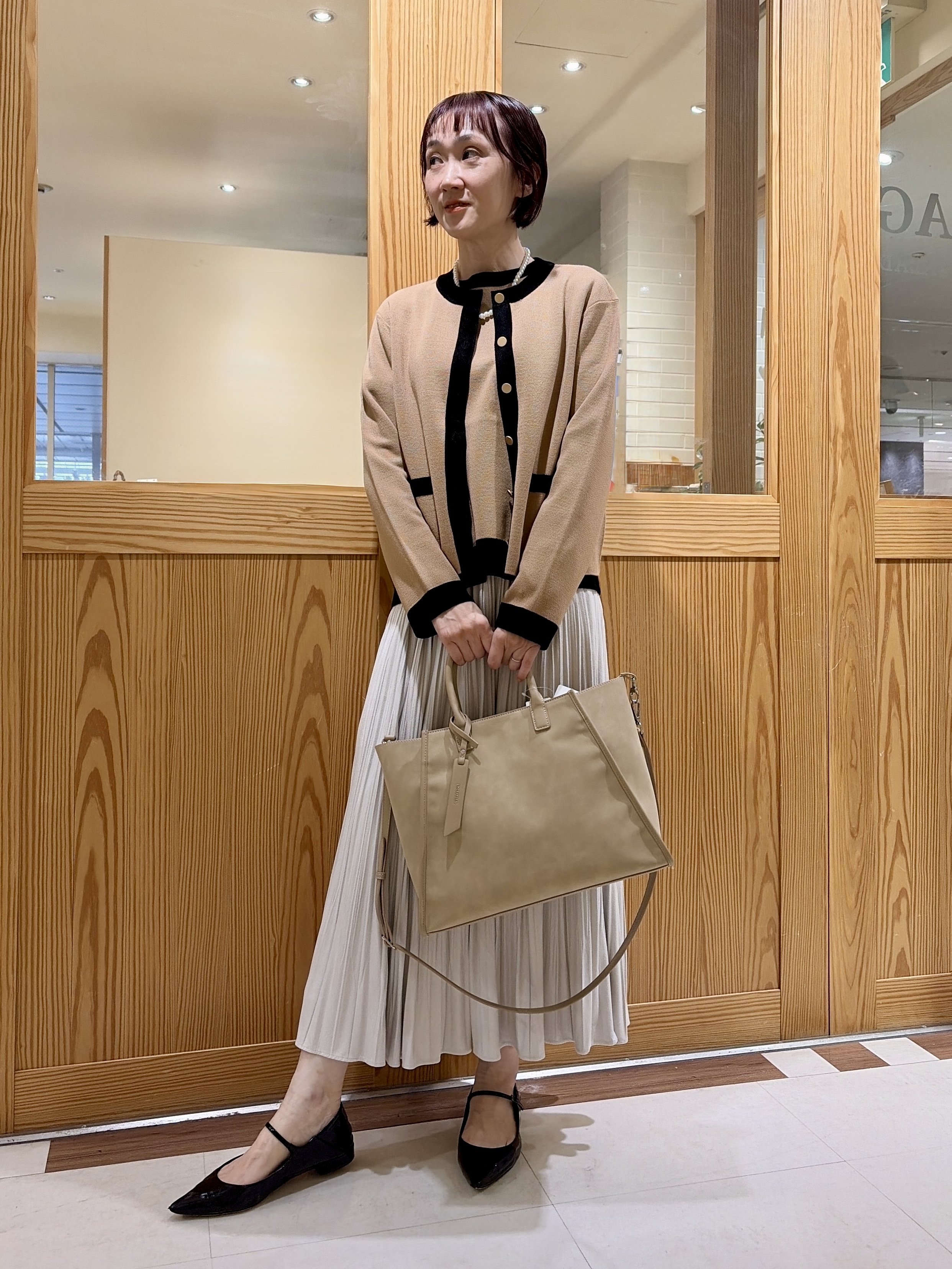 ゆうさんの「UNTITLED｜【アンサンブル可/上品映え】モールラインクルーネックニット」を使ったコーディネート