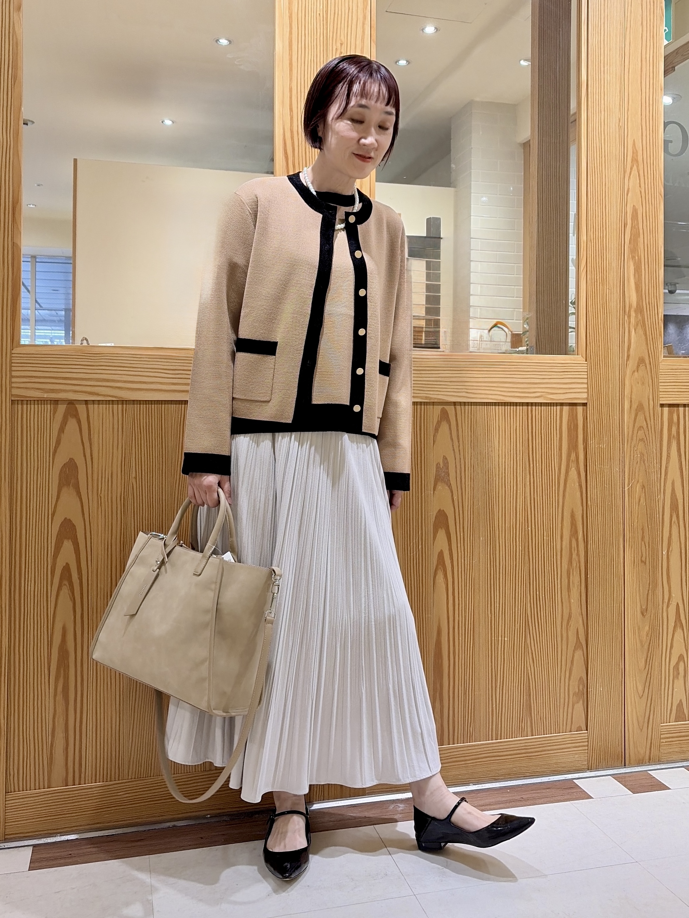 ゆうさんの「UNTITLED｜【アンサンブル可/ジャケットライク】モールラインカーディガン」を使ったコーディネート