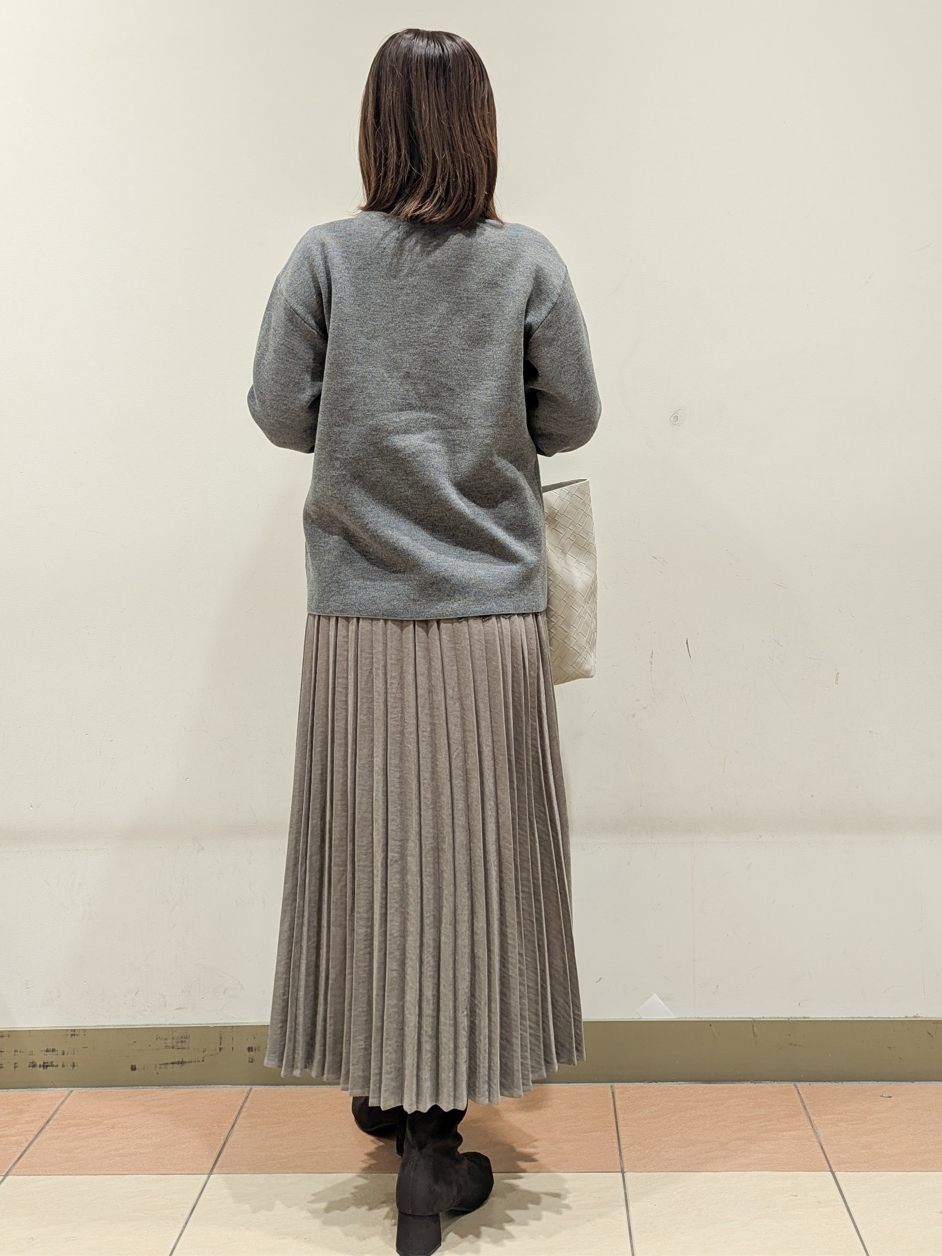 Miさんの「OPAQUE.CLIP｜スナップボタン 配色ニットカーディガン【洗濯機OK】」を使ったコーディネート