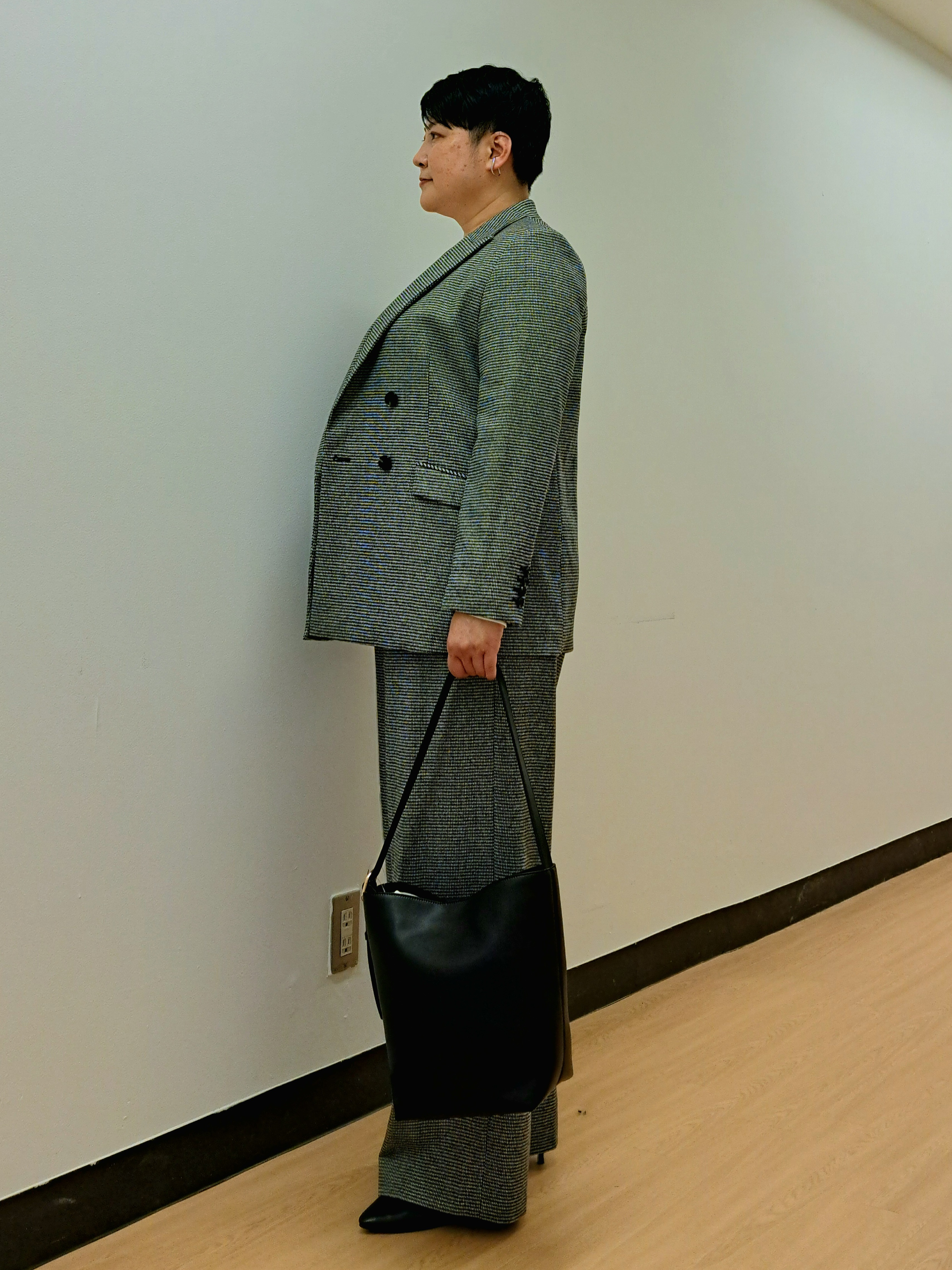 ますこさんの「UNTITLED｜【セットアップ可/ライトアウター/仕事着スーツ】ウールダブルジャケット」を使ったコーディネート