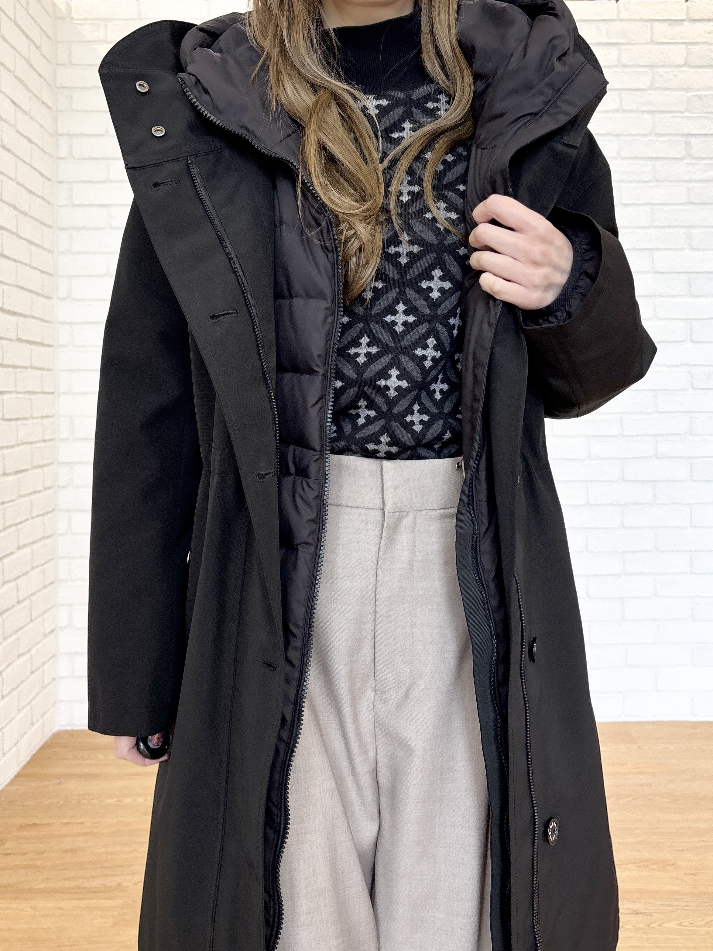 清水夏姫さんの「DRESSTERIOR｜3WAYダウンコート」を使ったコーディネート