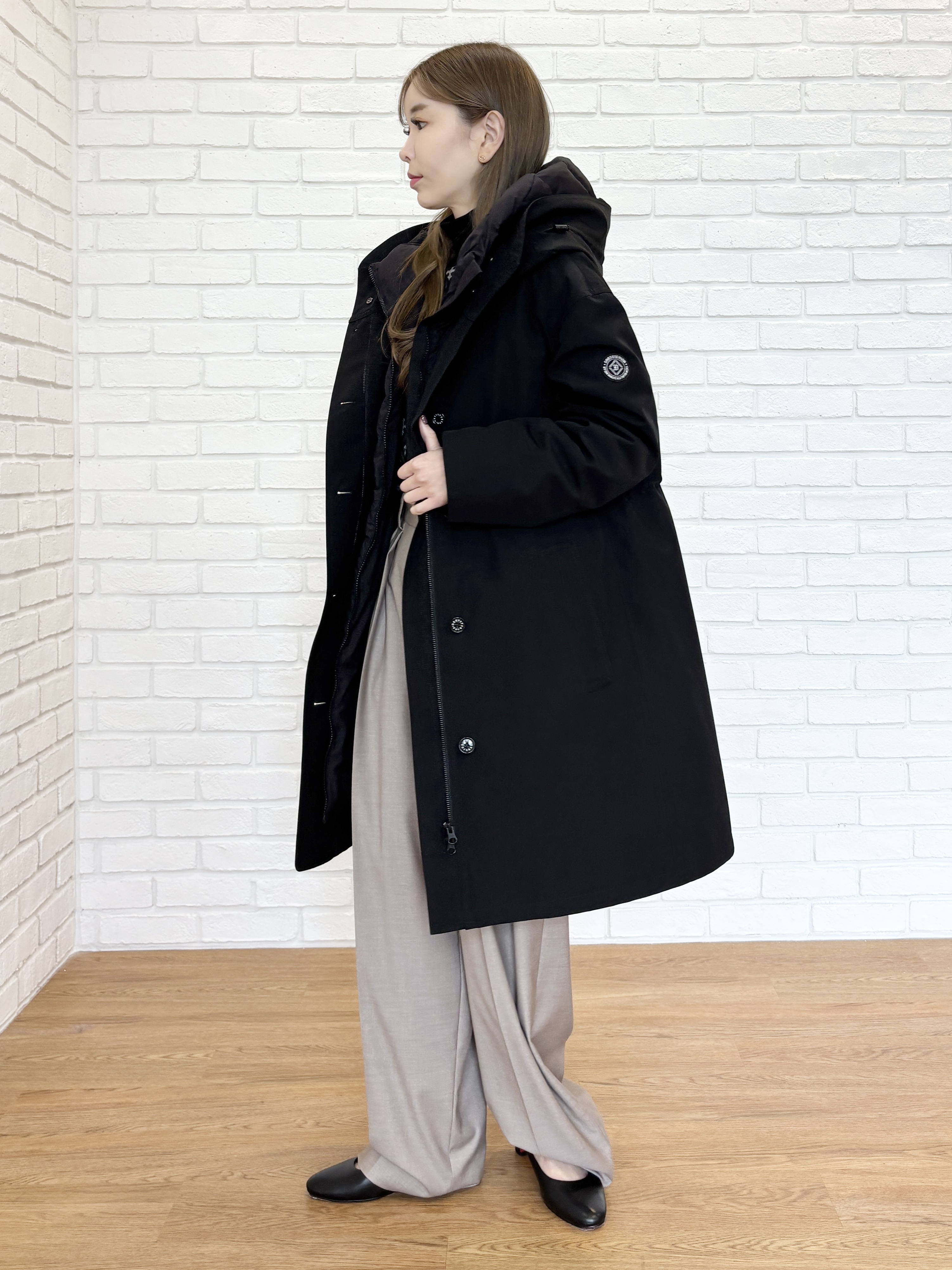 清水夏姫さんの「DRESSTERIOR｜3WAYダウンコート」を使ったコーディネート