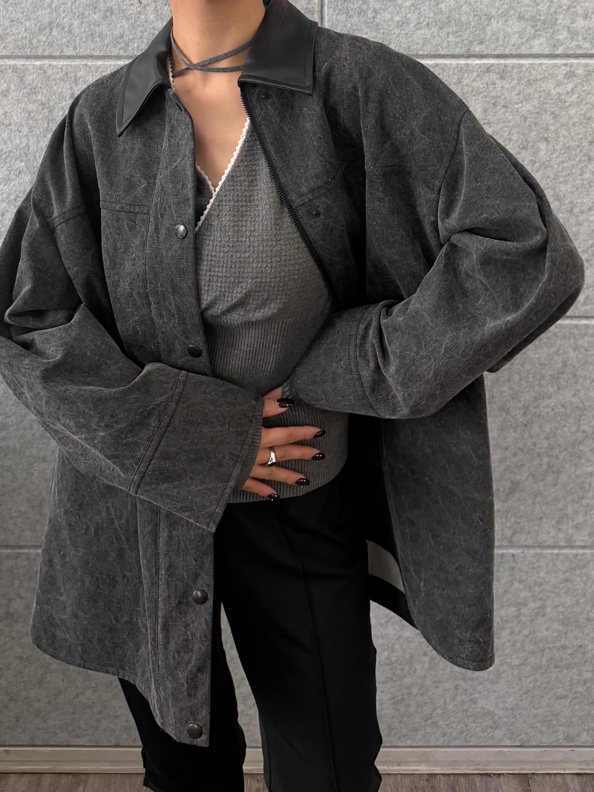 kanamiさんの「CODE A｜pigment denim coverall」を使ったコーディネート