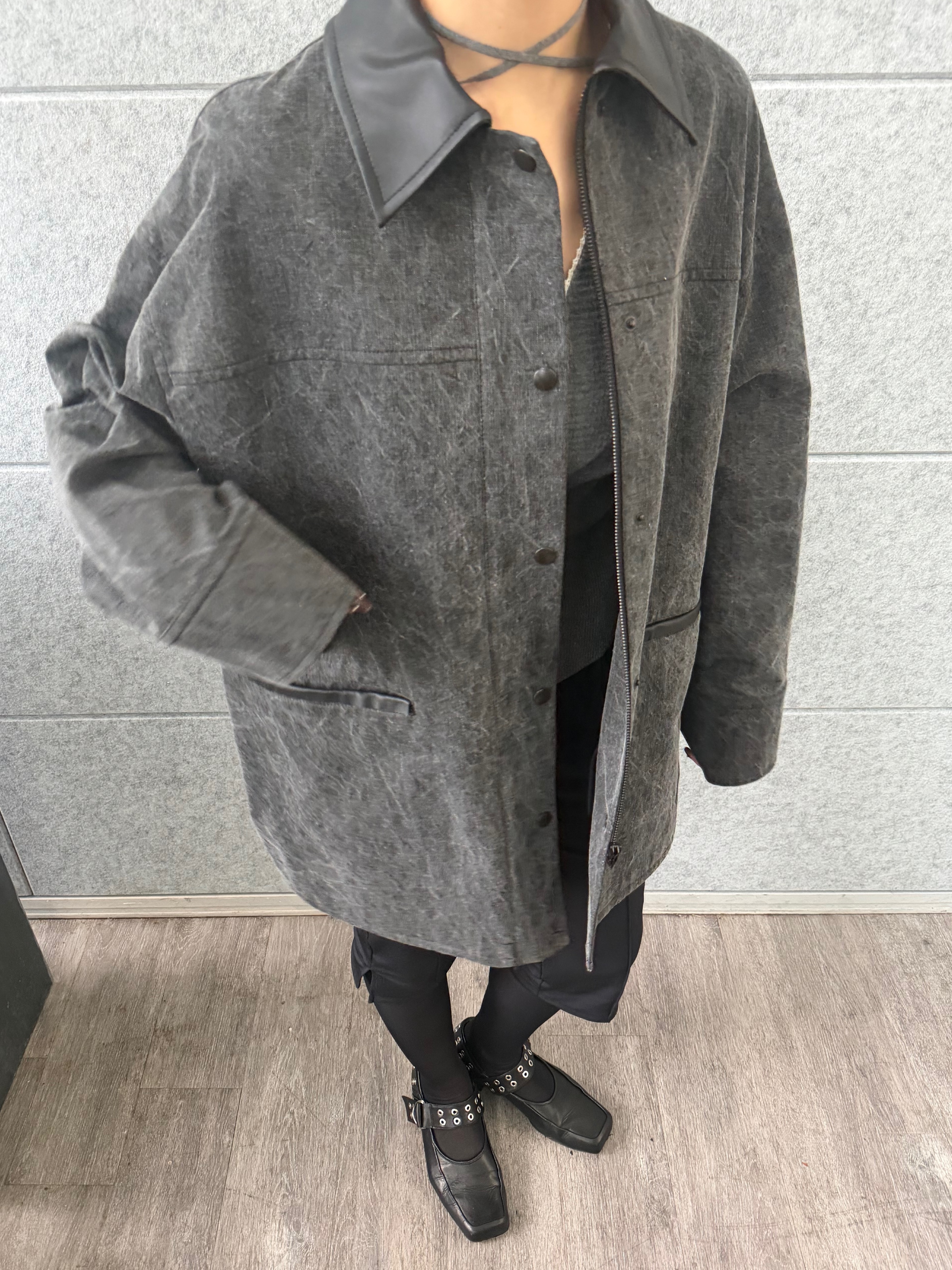 kanamiさんの「CODE A｜pigment denim coverall」を使ったコーディネート