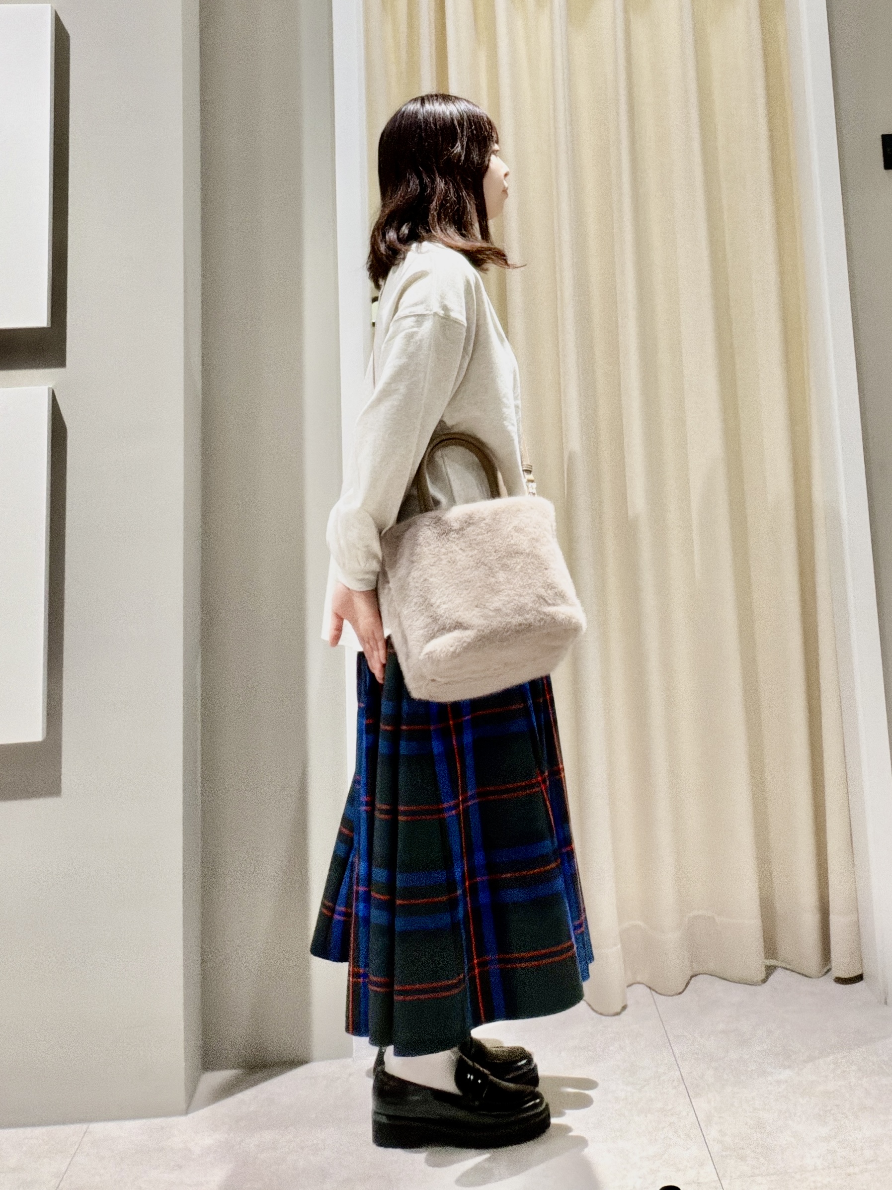 maruさんの「Dessin｜【洗える/7色展開/XS-L】バックヘンリーミニ裏毛 長袖」を使ったコーディネート