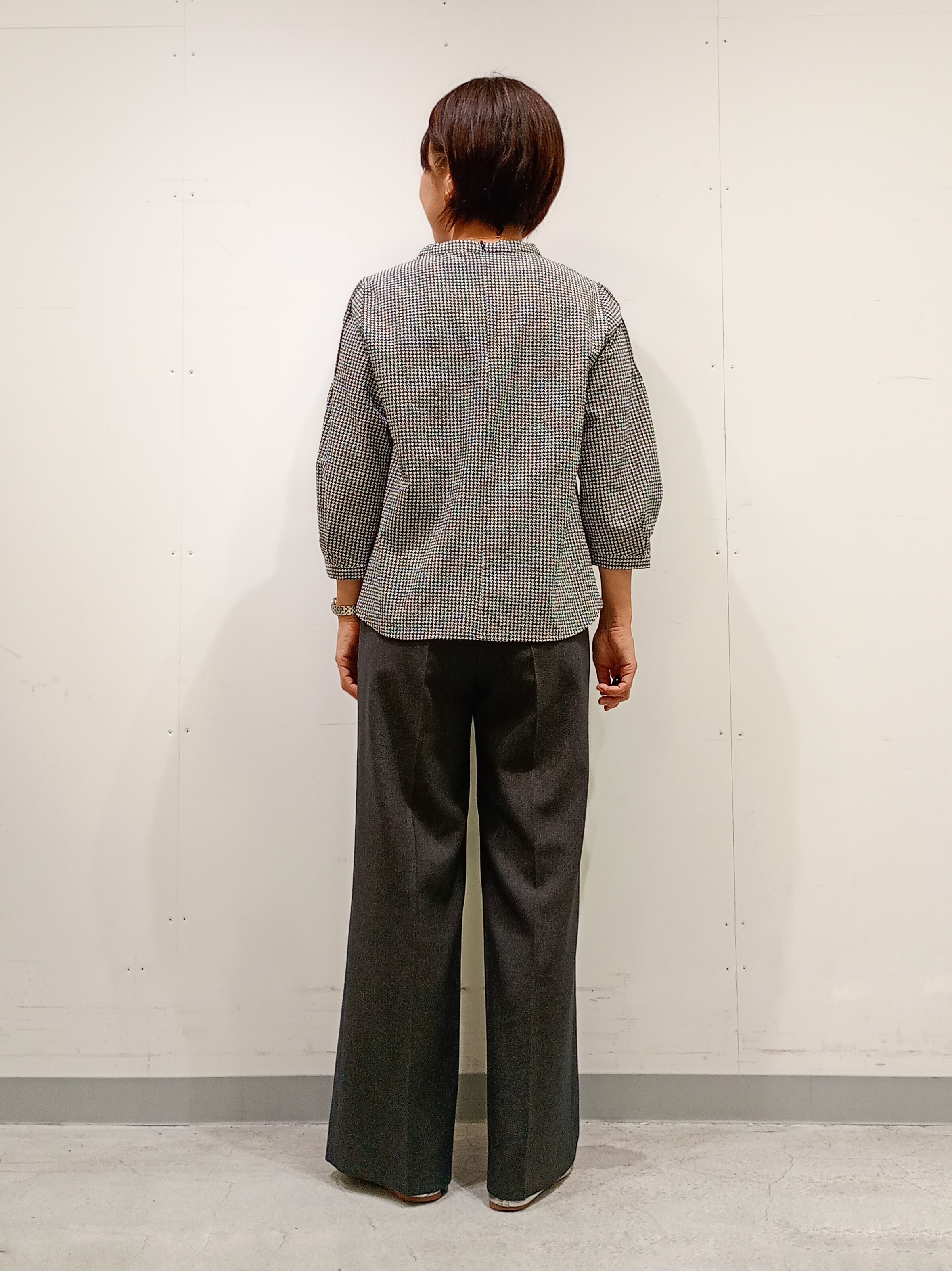 Kさんの「INDIVI｜【初秋にピッタリ！／洗える】凹凸素材ミニスタンドトップス」を使ったコーディネート
