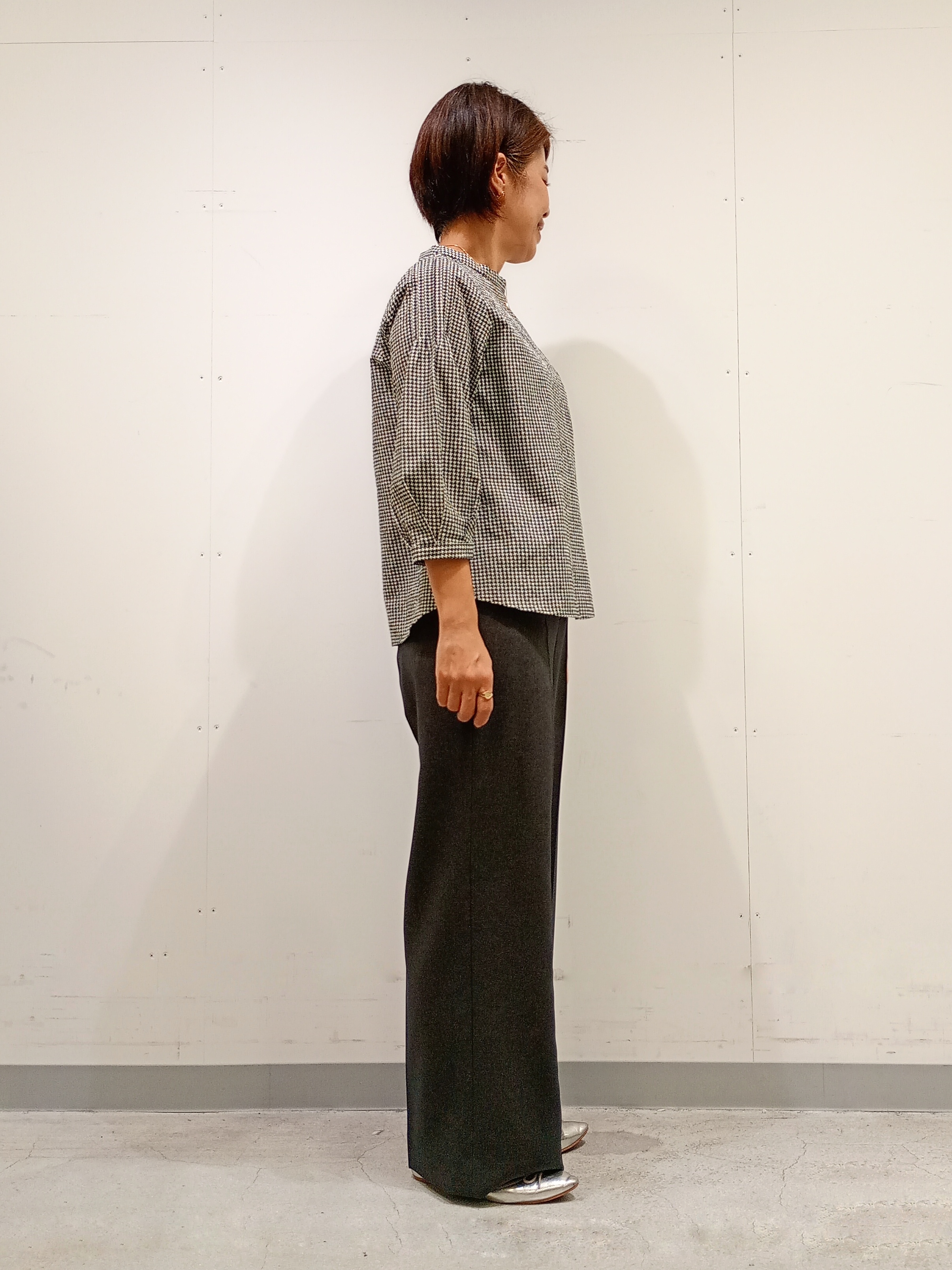 Kさんの「INDIVI｜【初秋にピッタリ！／洗える】凹凸素材ミニスタンドトップス」を使ったコーディネート