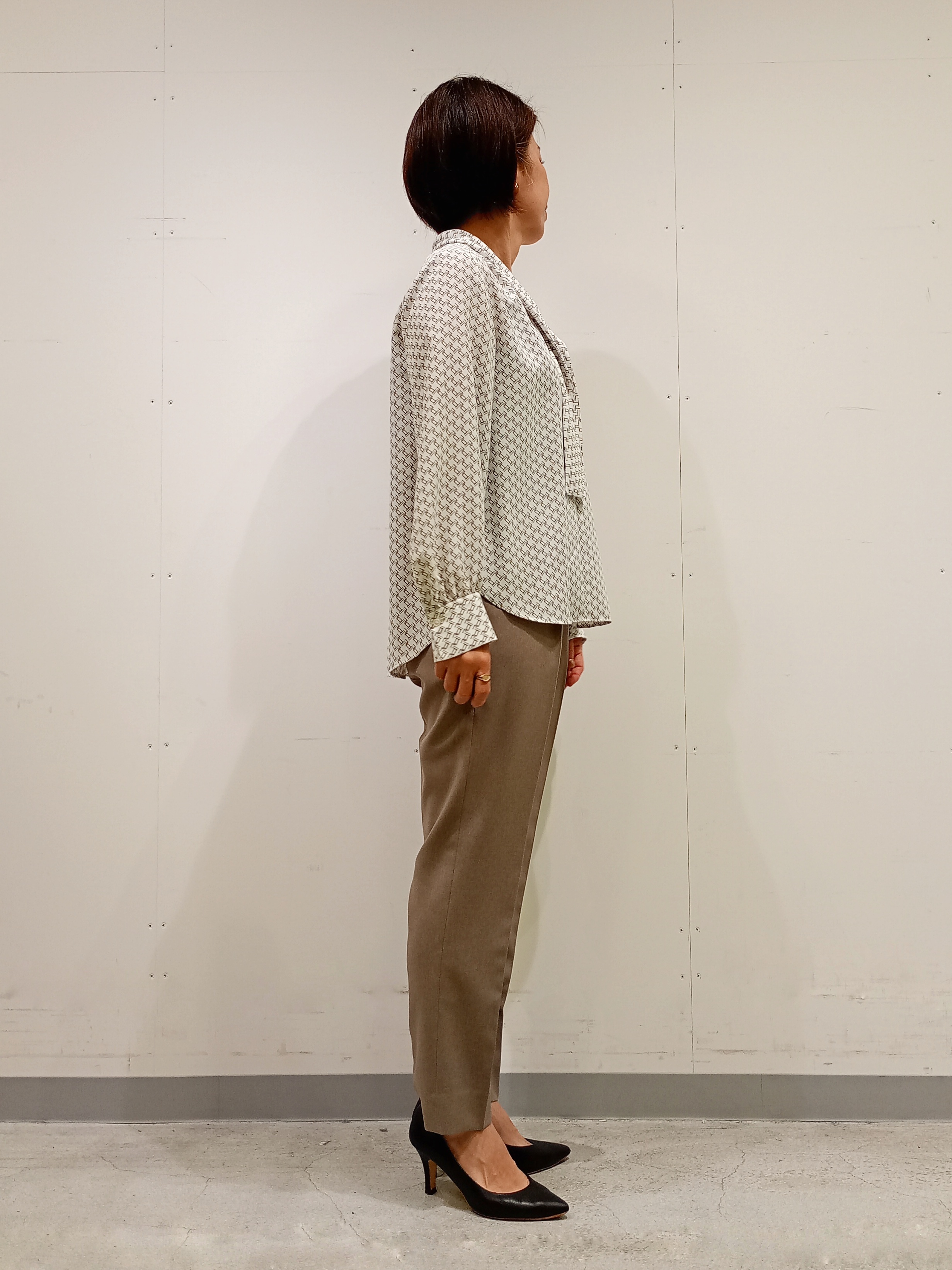 Kさんの「INDIVI｜【洗える／通勤／スーツ】メランジストレッチ テーラードカラージャケット」を使ったコーディネート