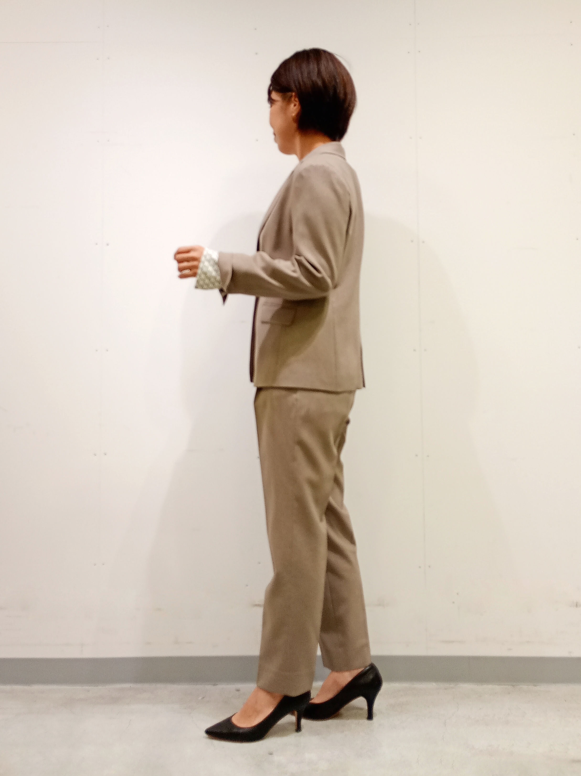 Kさんの「INDIVI｜【洗える／通勤／スーツ】メランジストレッチ テーラードカラージャケット」を使ったコーディネート
