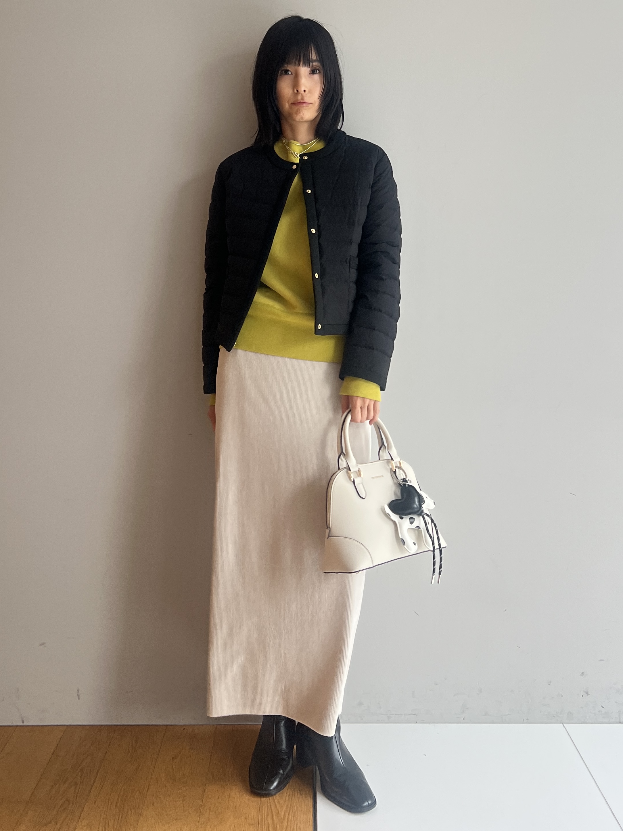 misaさんの「DRESSTERIOR｜【STORY11月号掲載】モノトーンドッグチャーム」を使ったコーディネート